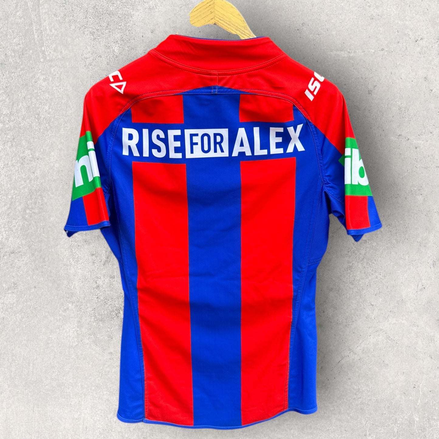 NEWCASTLE KNIGHTS SG BALL PLAYER CUT SPARE JERSEY