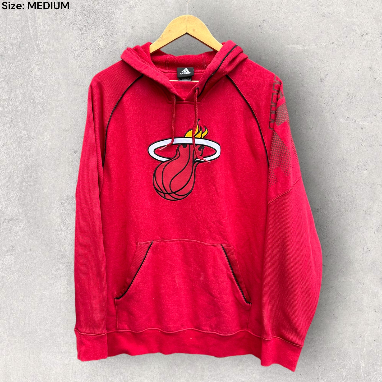 MIAMI HEAT ADIDAS HOODED JUMPER