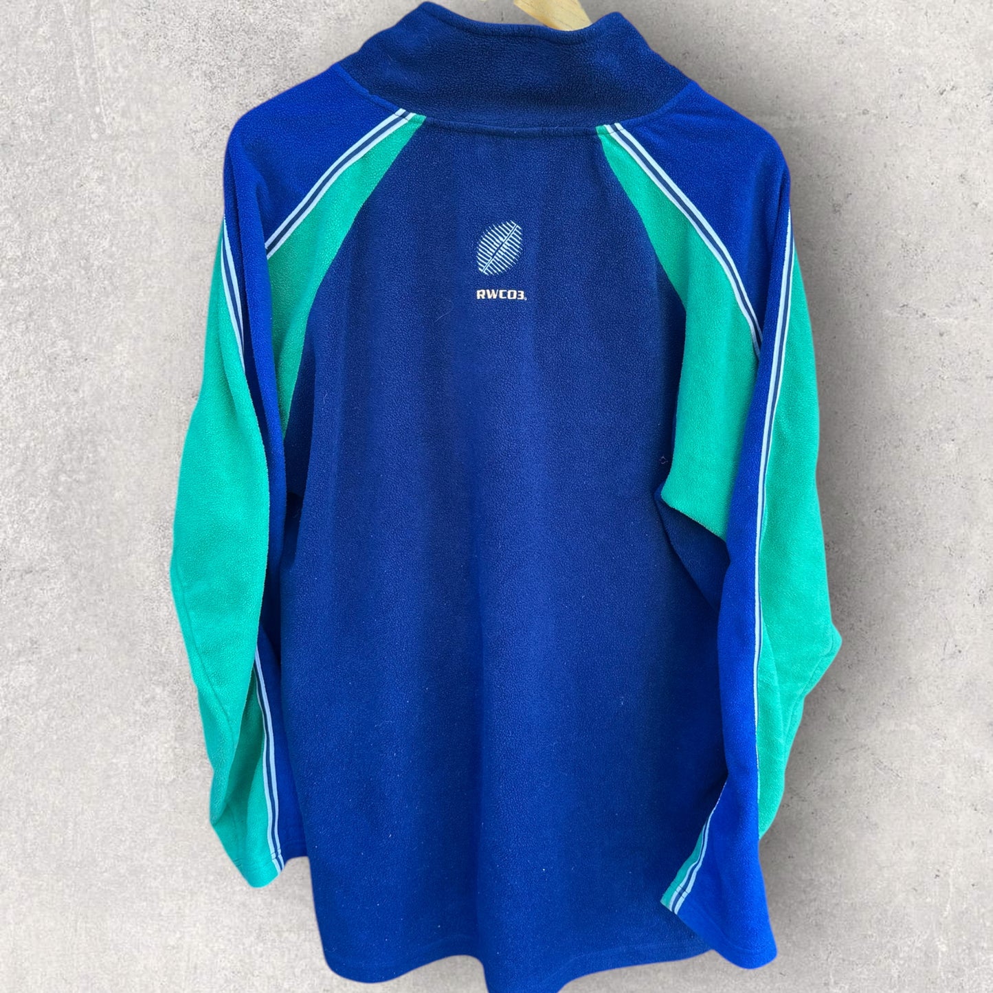 RUGBY WORLD CUP 2003 HALF ZIP FLEECE JUMPER