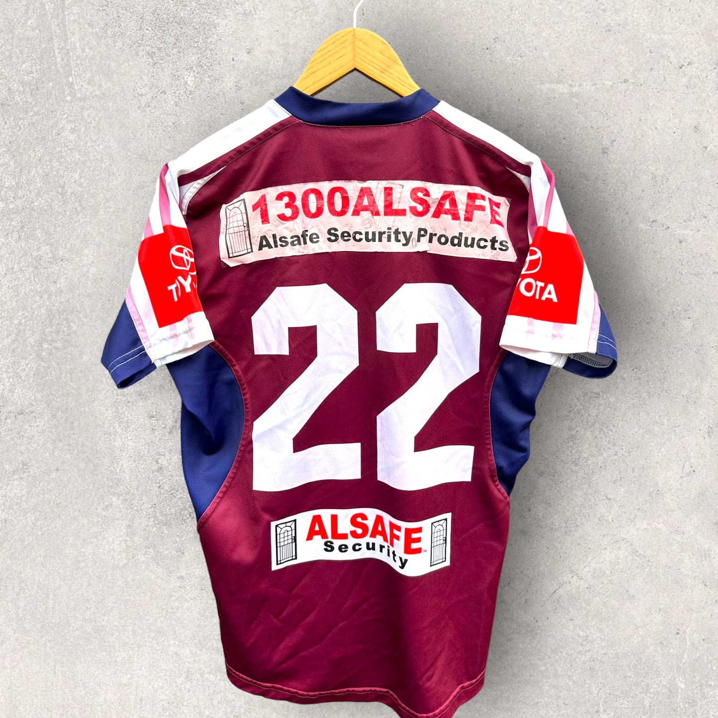 MANLY WARRINGAH SEA EAGLES TOYOTA CUP MATCH WORN JERSEY