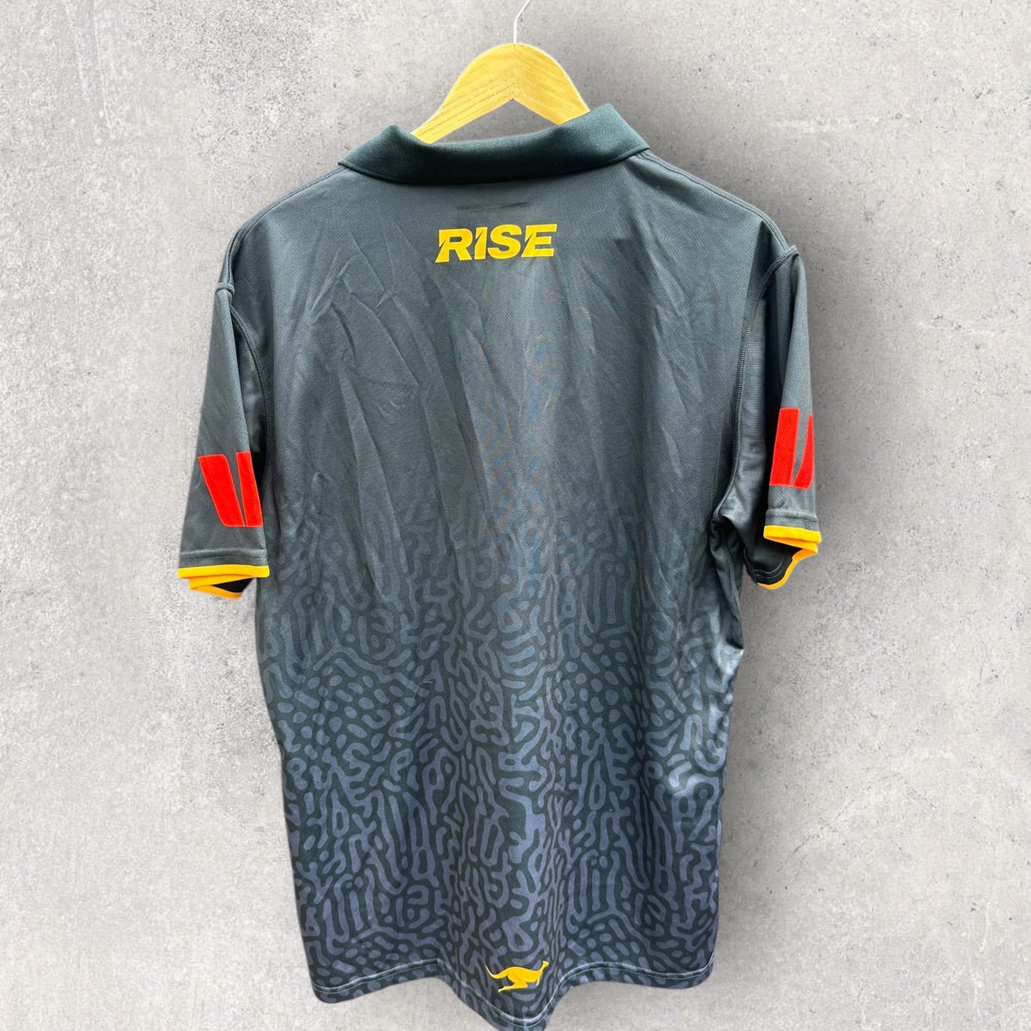 AUSTRALIAN JILLAROOS CLASSIC PLAYER ISSUED MEDIA POLO SHIRT