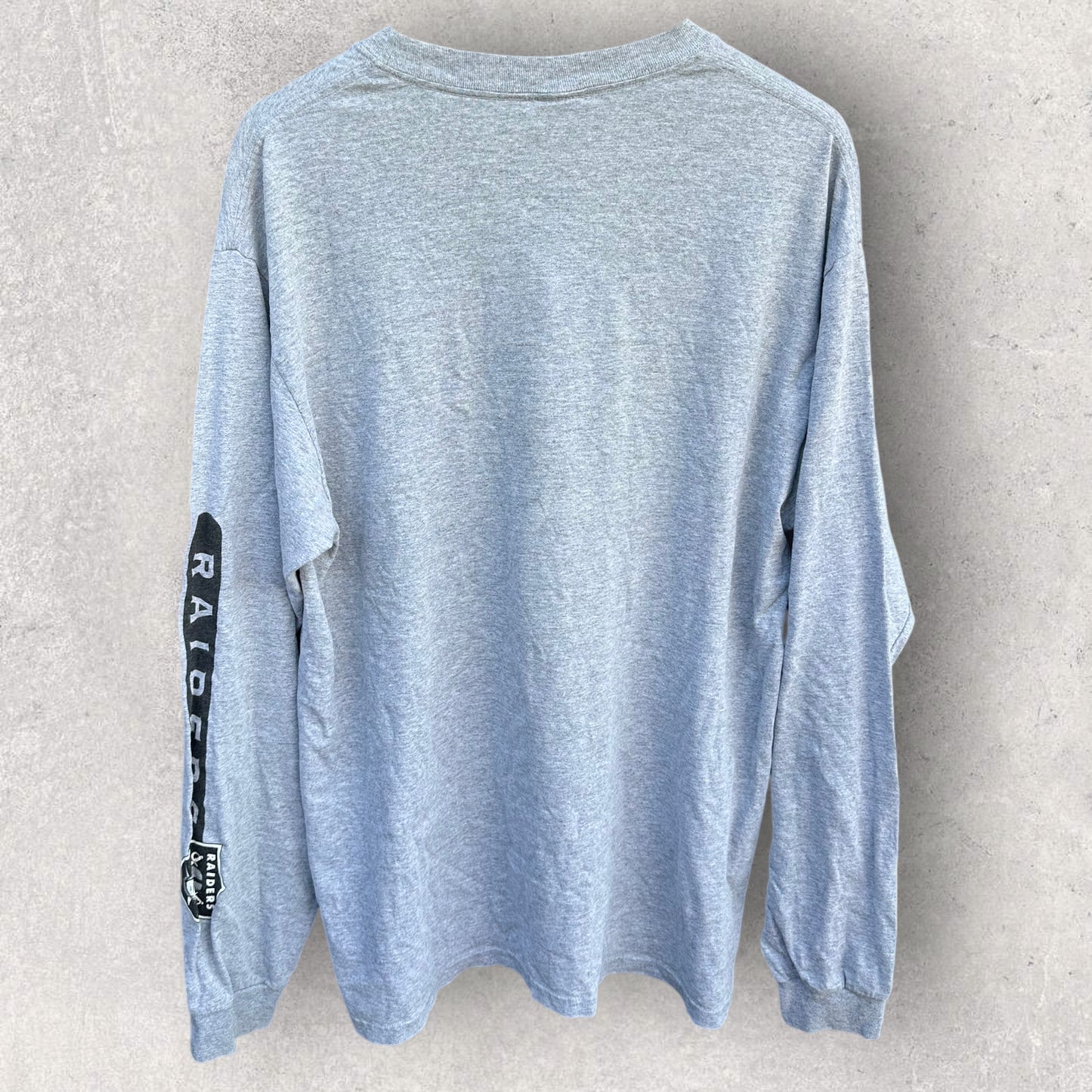 OAKLAND RAIDERS 2001 LONG SLEEVE GREY NFL SHIRT