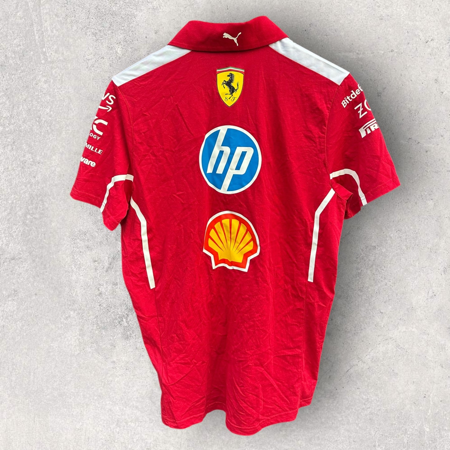 Ferrari X Puma Motorsport Red Polo Racing Shirt