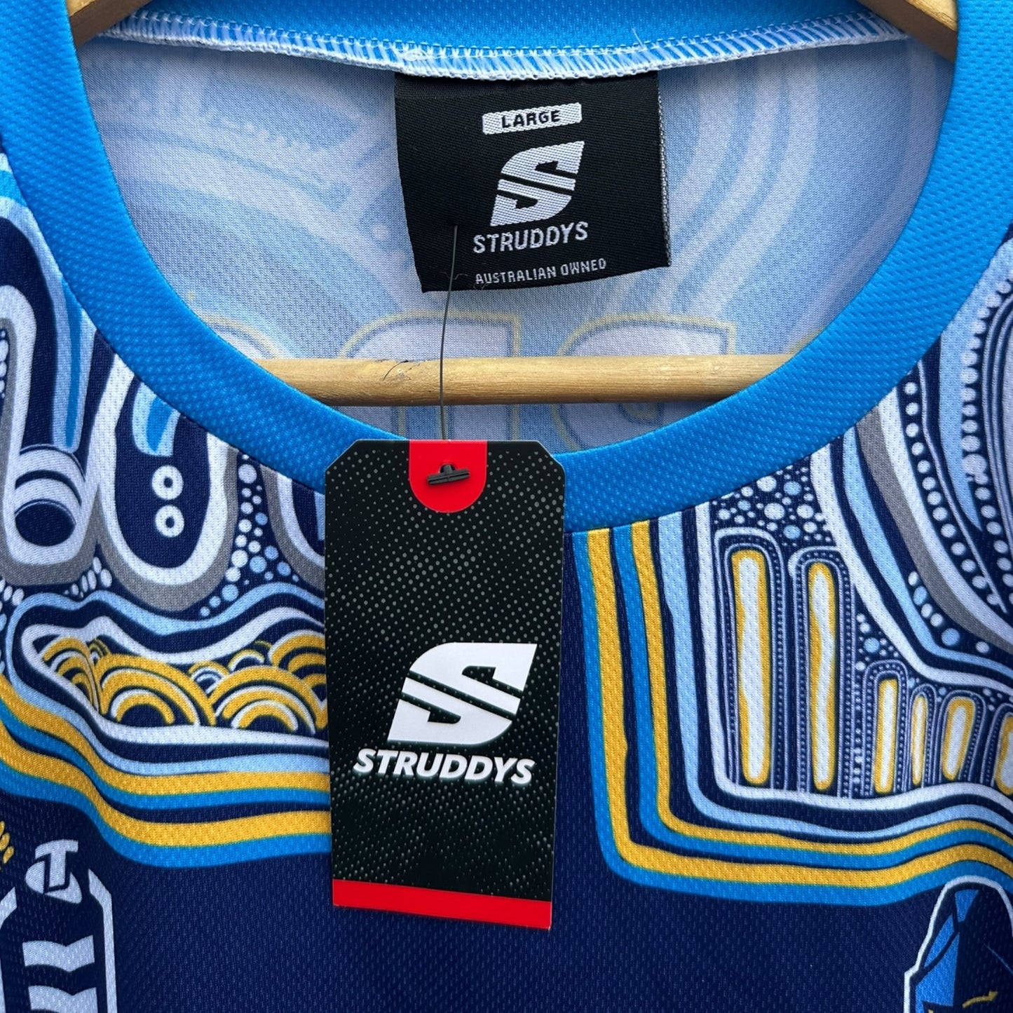 CARTER GORDON GOLD COAST TITANS 2025 DEADLY CHOICES INDIGENOUS PLAYER ISSUED SHIRT