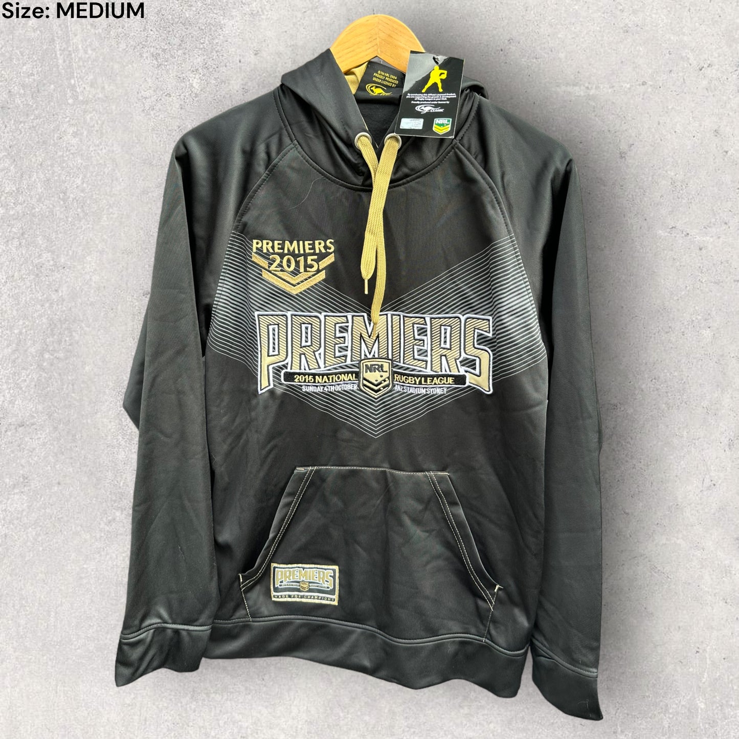 2015 NRL GRAND FINAL HOODED JUMPER BRAND NEW WITH TAGS