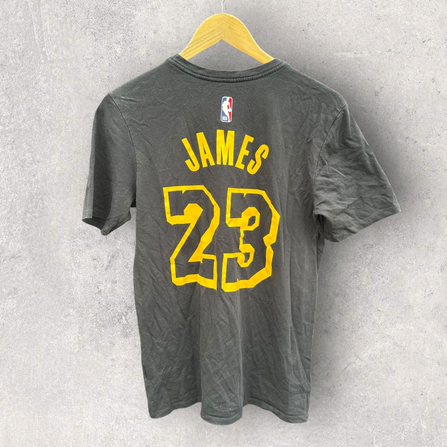 LEBRON JAMES LA LAKERS BLACK NIKE T-SHIRT