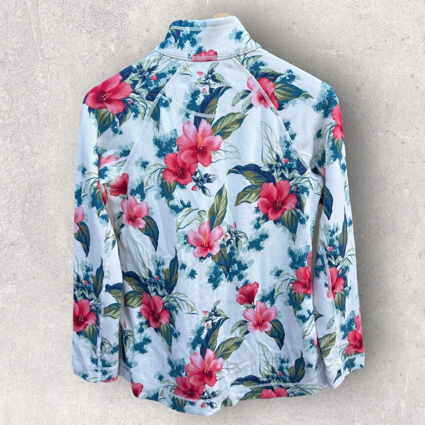TOMMY BAHAMA WOMENS FULL ZIP FLORAL JACKET