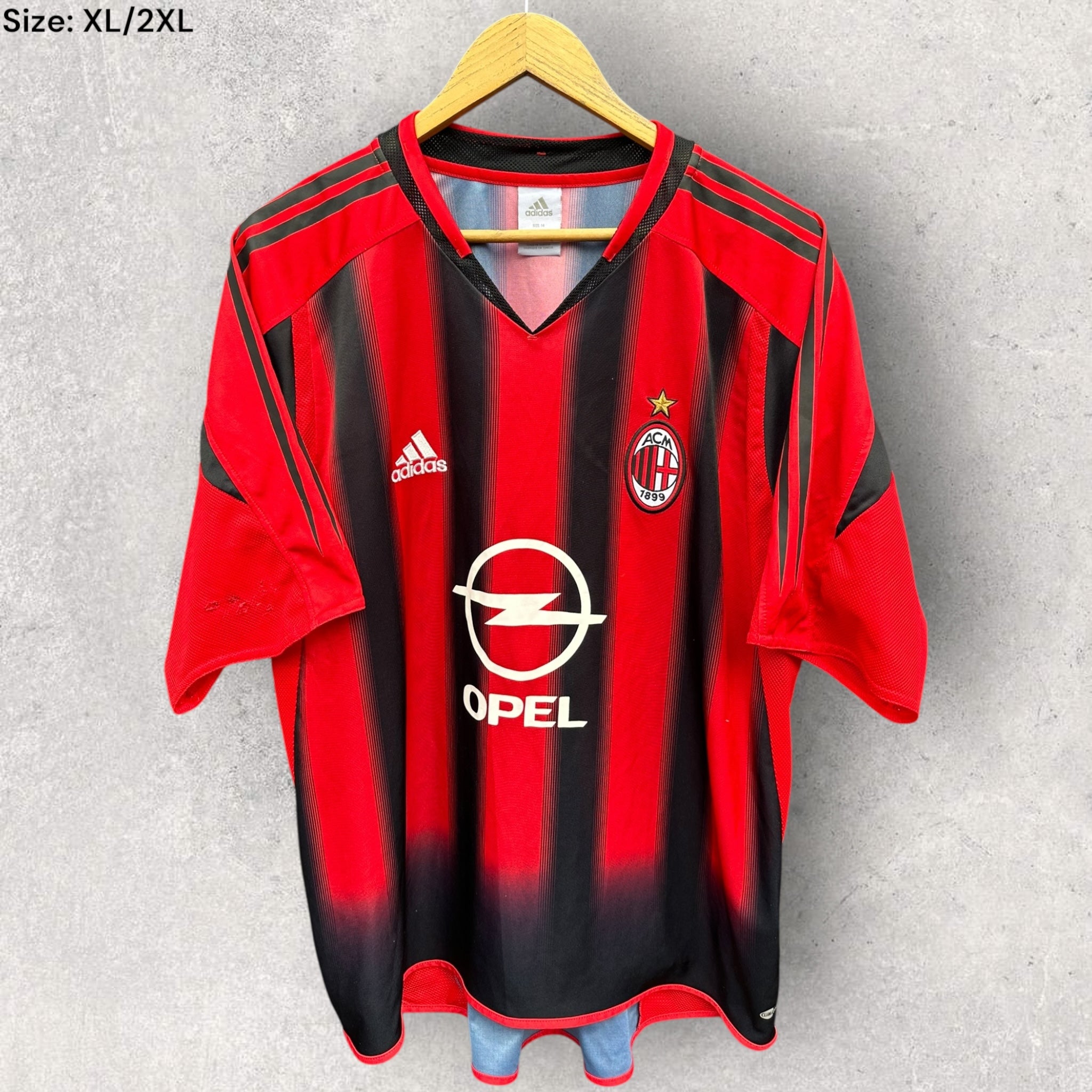 AC MILAN 2004-2005 ADIDAS HOME JERSEY – THRILLOFTHETHRIFT