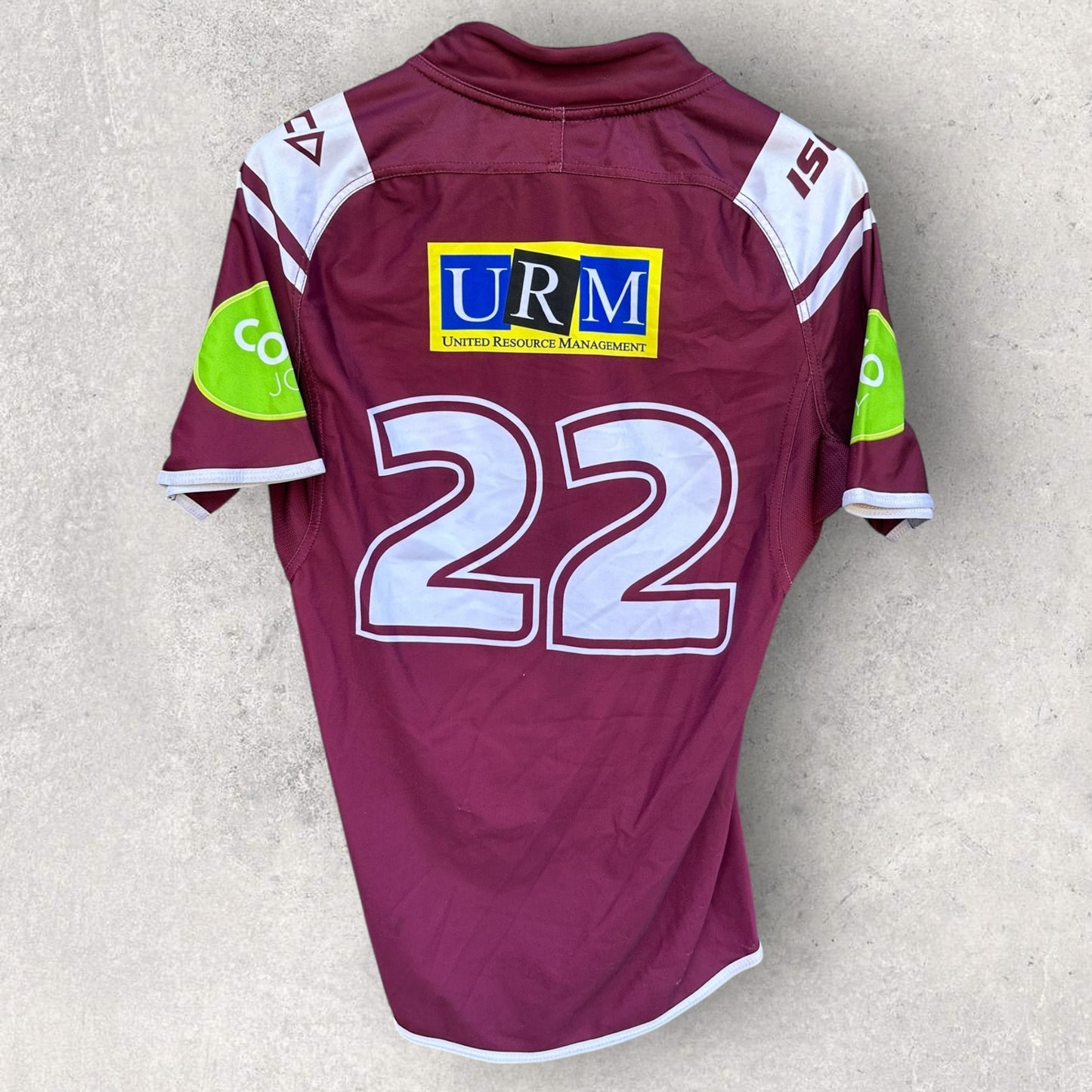 MANLY WARRINGAH SEA EAGLES ISC SG BALL MATCH WORN JERSEY