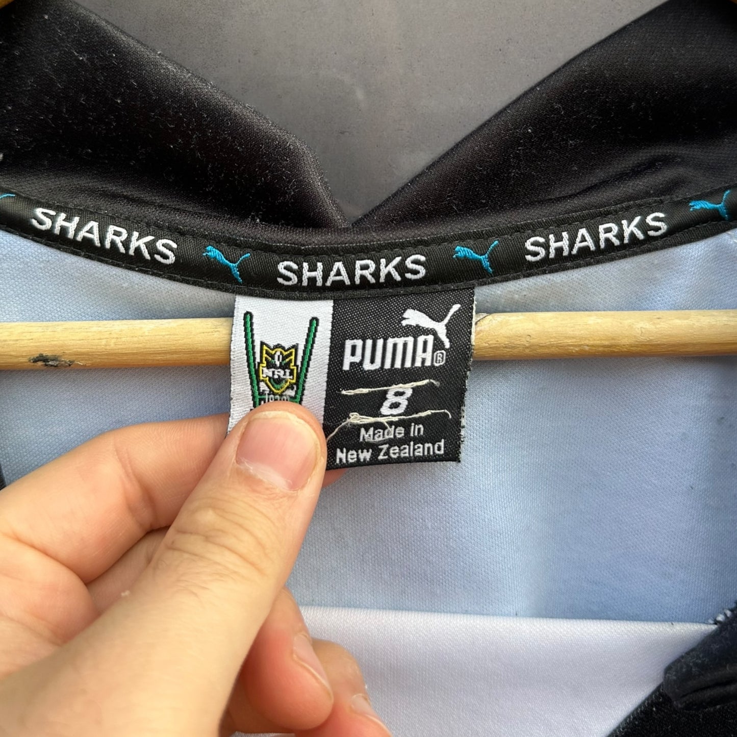 CRONULLA SHARKS 2004 HOME PUMA VINTAGE NRL JERSEY