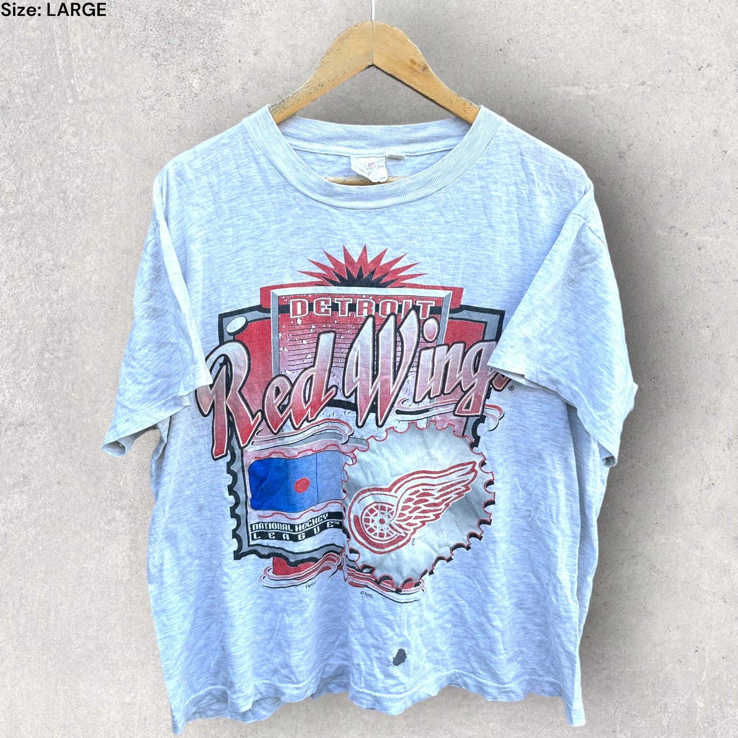 DETROIT RED WINGS VINTAGE 1980s T-SHIRT
