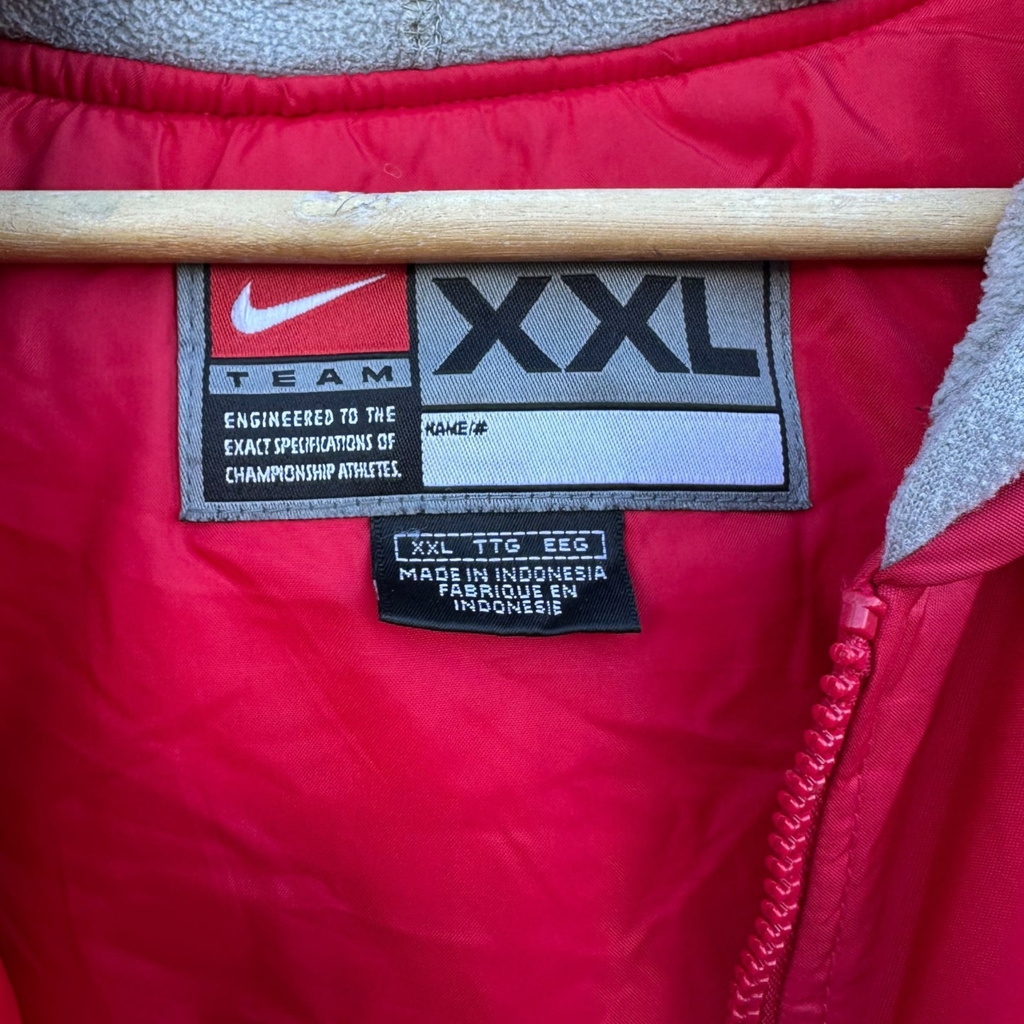 OHIO STATE BUCKEYES NIKE TEAM VINTAGE NCAA HOODED JACKET