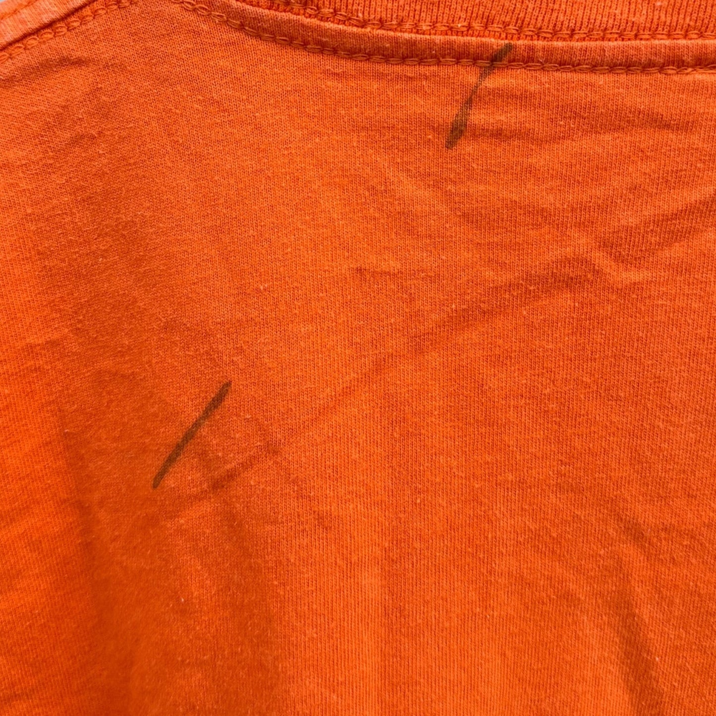 A BATHING APE ORANGE SHORT SLEEVE LADIES SHIRT