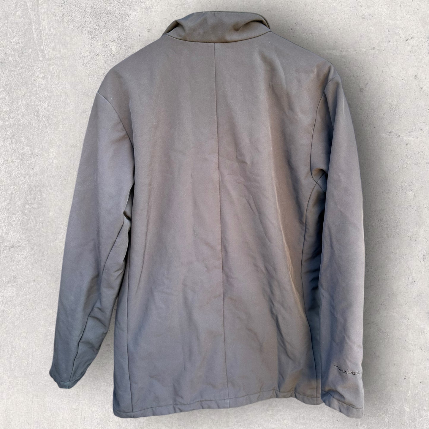 THE NORTH FACE BROWN BUTTON UP JACKET WITH PRIMALOFT