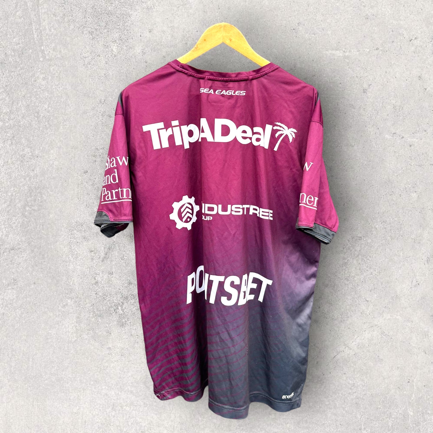 MANLY SEA EAGLES TANIELA PASEKA WORN TRAINING SHIRT + SIGNED