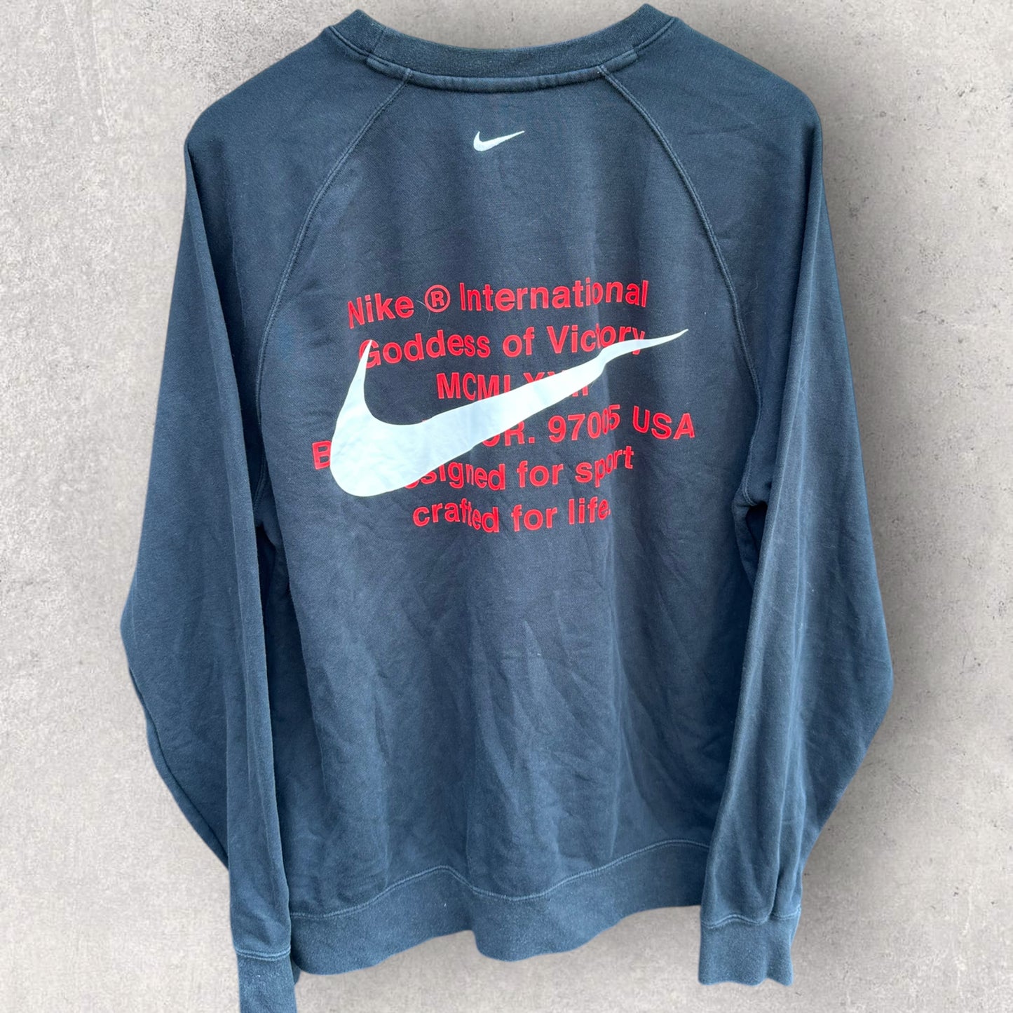 NIKE BLACK PULLOVER DOUBLE SWOOSH JUMPER