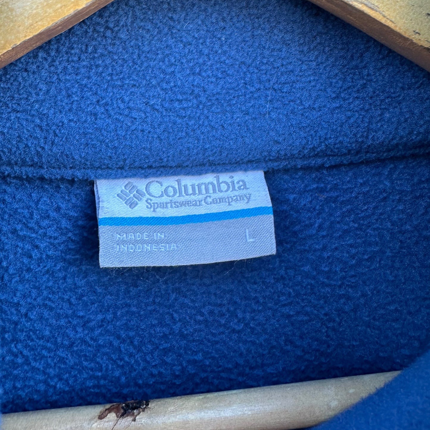 COLUMBIA BLUE FULL ZIP FLEECE JACKET