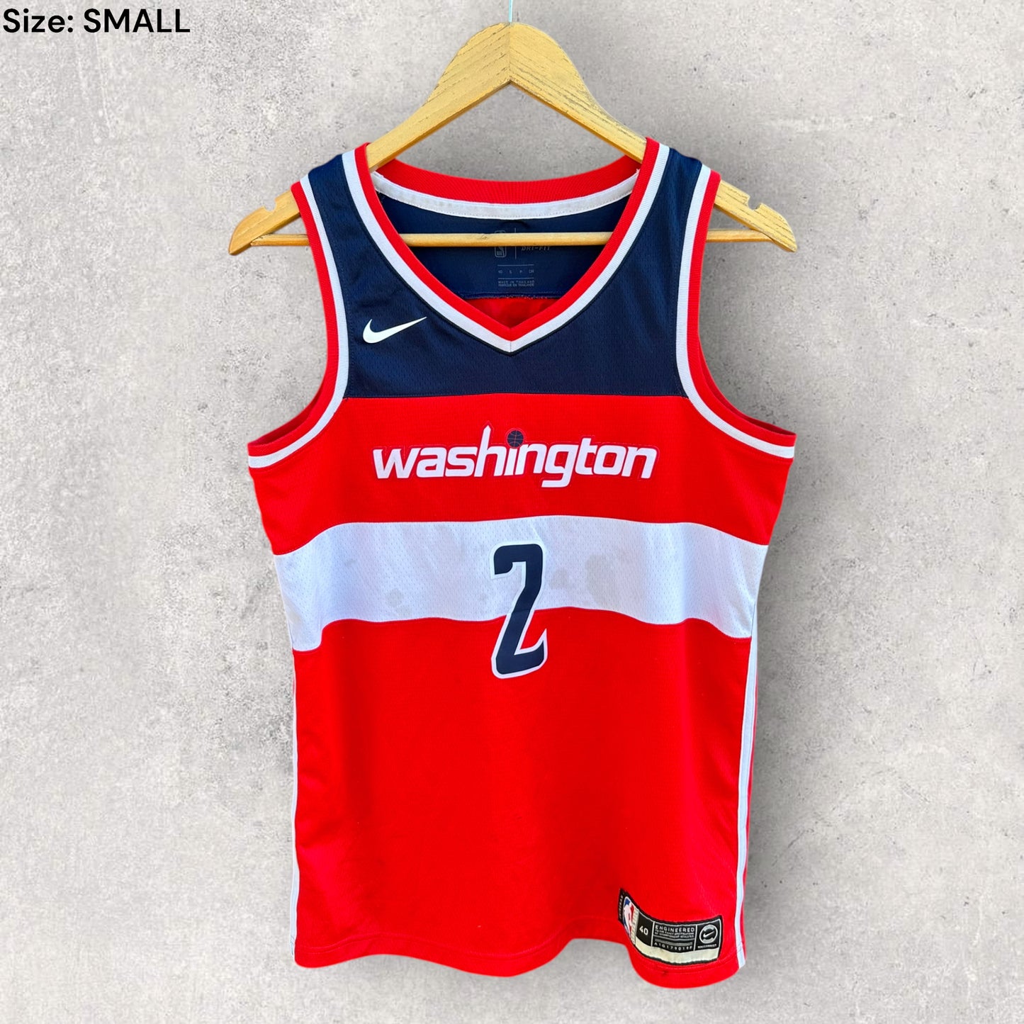 JOHN WALL WASHINGTON WIZARDS NIKE NBA SWINGMAN JERSEY