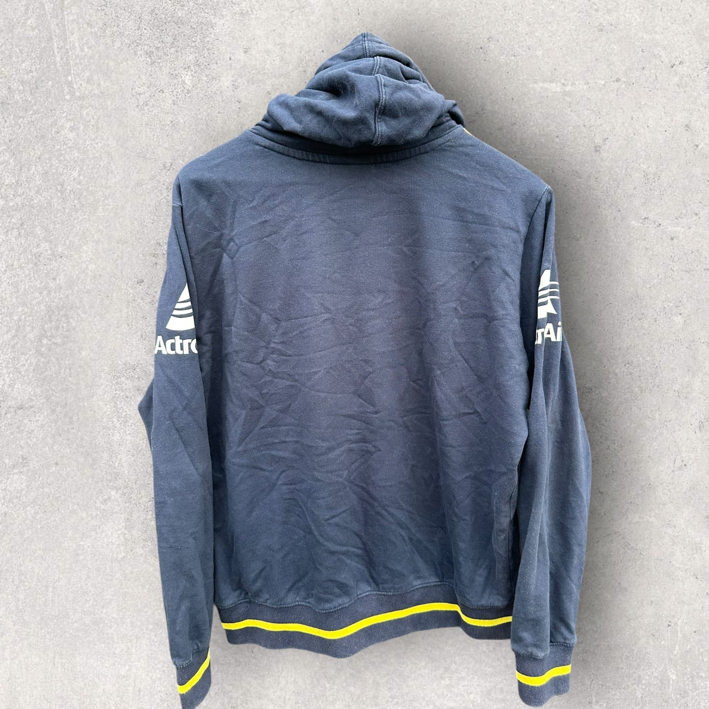 PARRAMATTA EELS MACRON BLUE HOODED RUGBY LEAGUE JUMPER