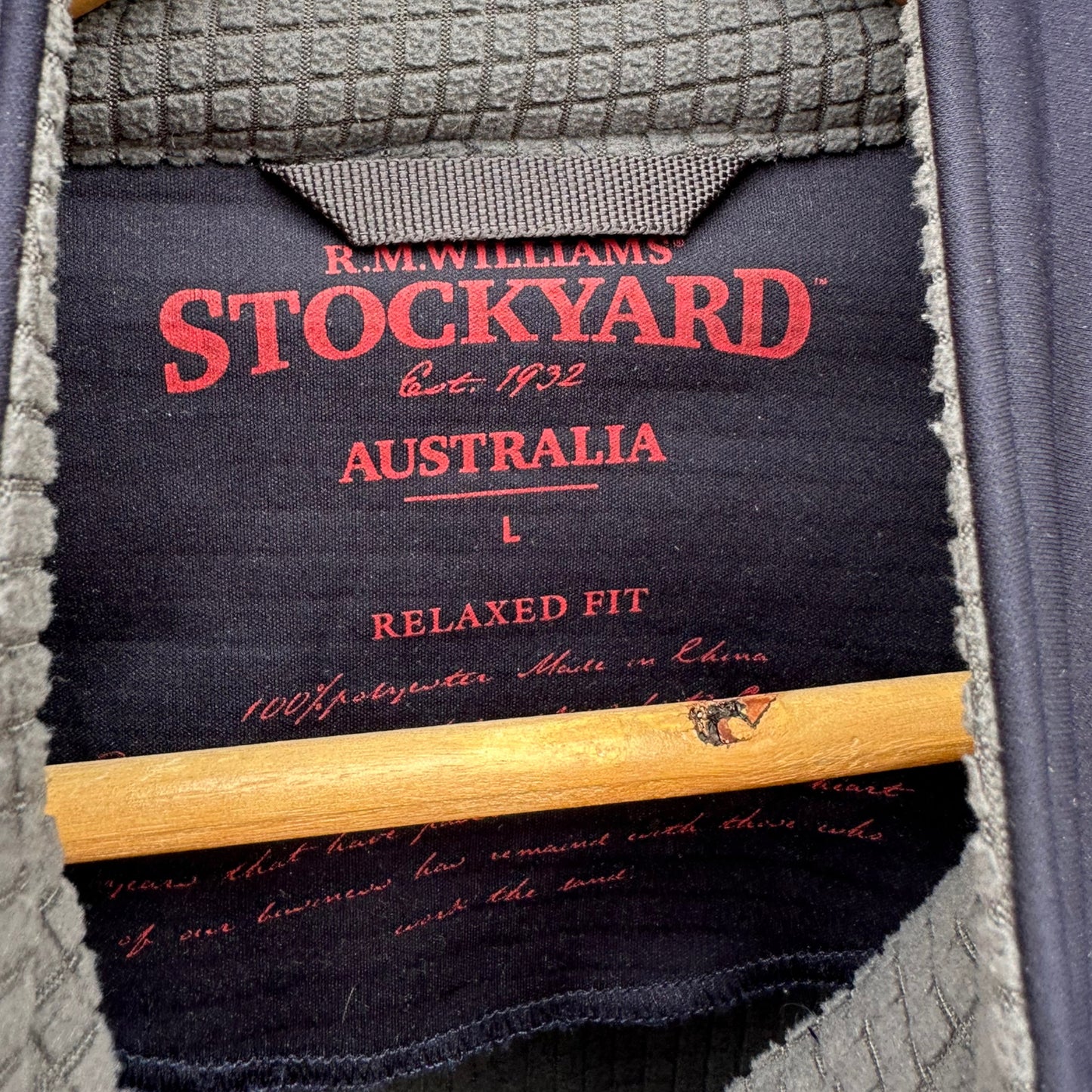 RM WILLIAMS BLUE STOCKYARD FULL ZIP JACKET