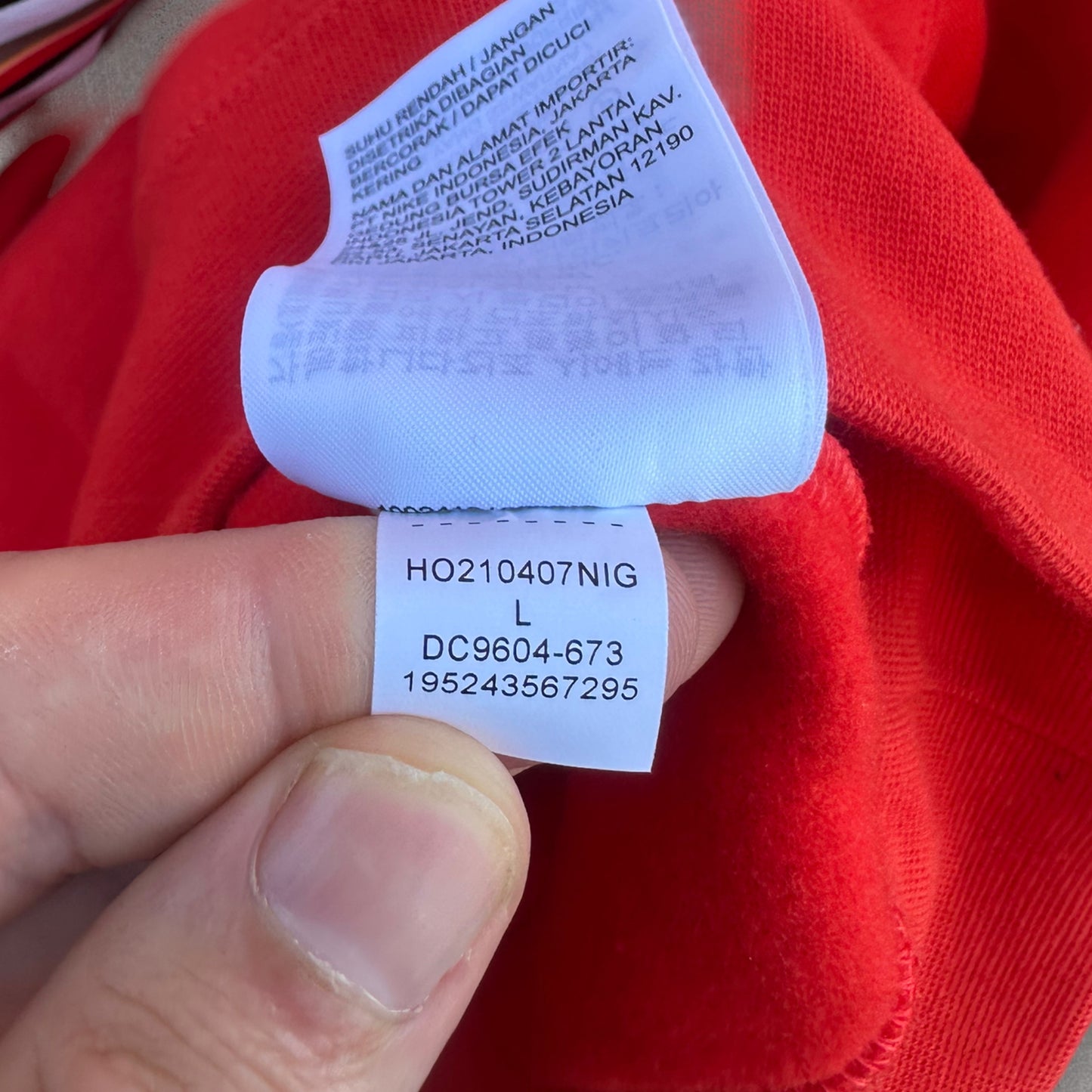 AIR JORDAN X NIKE JUMP MAN RED HOODED JUMPER