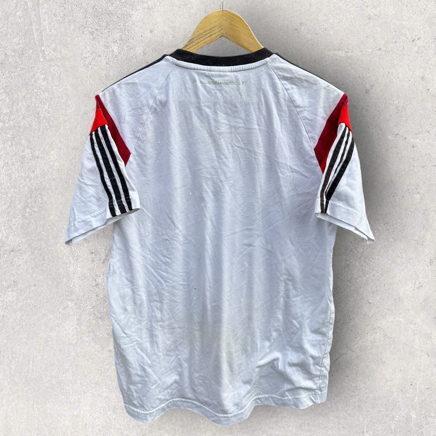 GERMANY ADIDAS WHITE COTTON FOOTBALL SHIRT