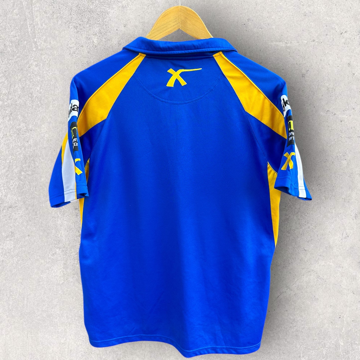 PARRAMATTA EELS X-BLADES BLUE PIRTEK MEDIA POLO SHIRT
