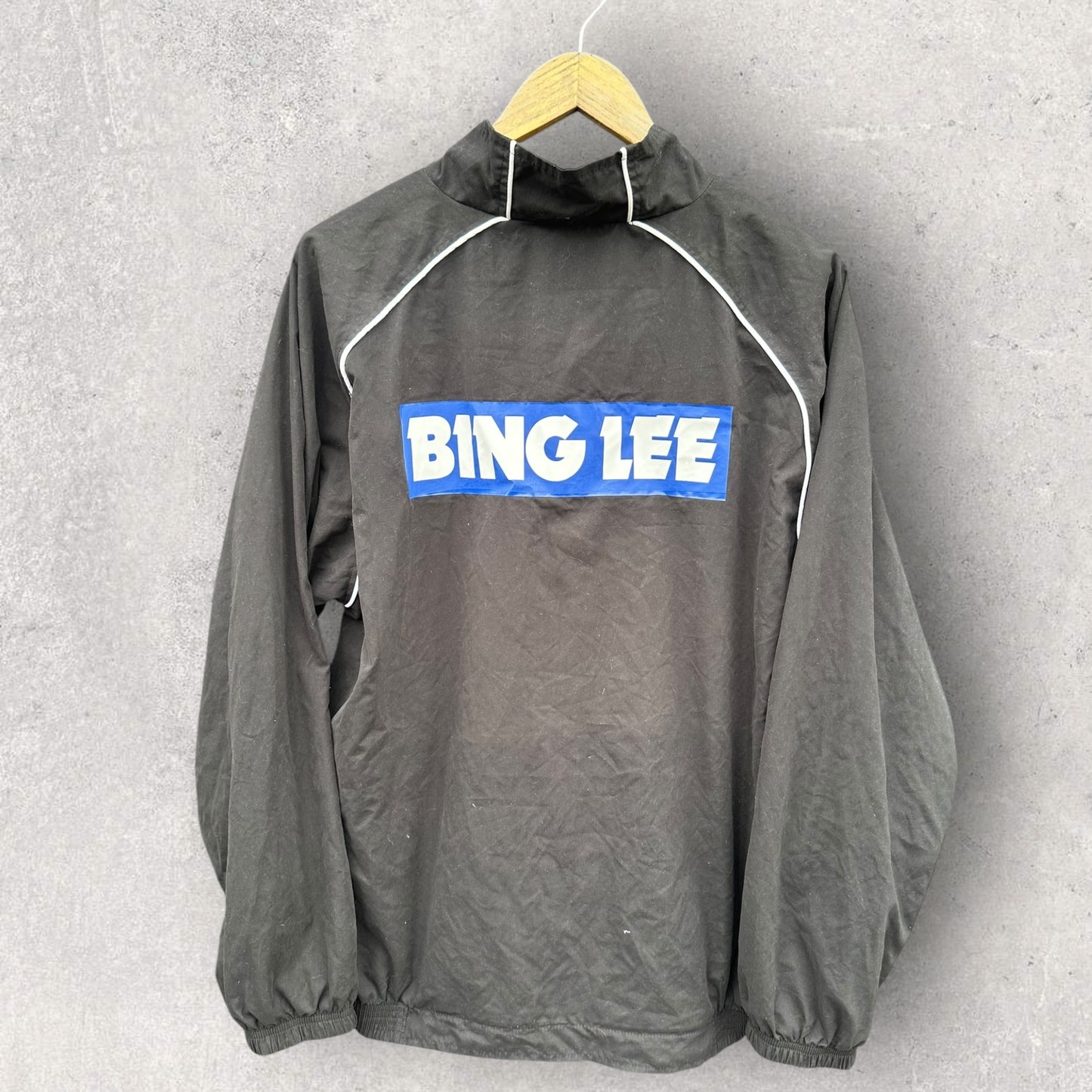 Canberra Raiders ISC Black Bing Lee Vintage Windbreaker Full Zip Jacket