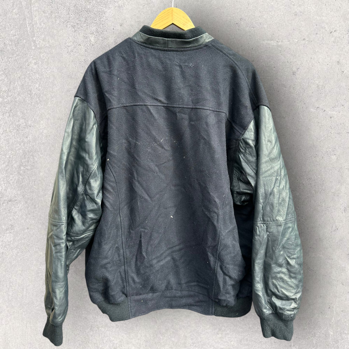 PENNZOIL VINTAGE BLACK BOMBER JACKET