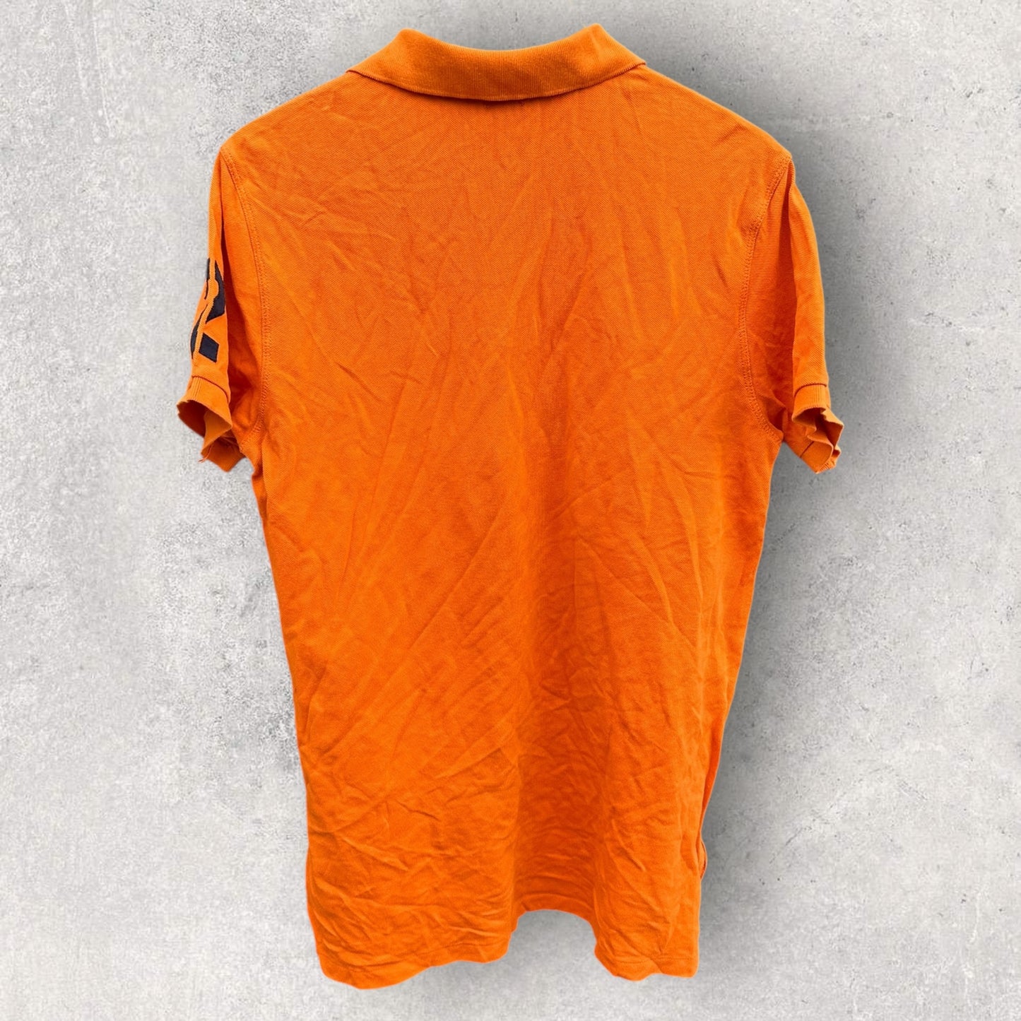 RALPH LAUREN POLO ORANGE YACHT CLUB SHORT SLEEVE POLO SHIRT