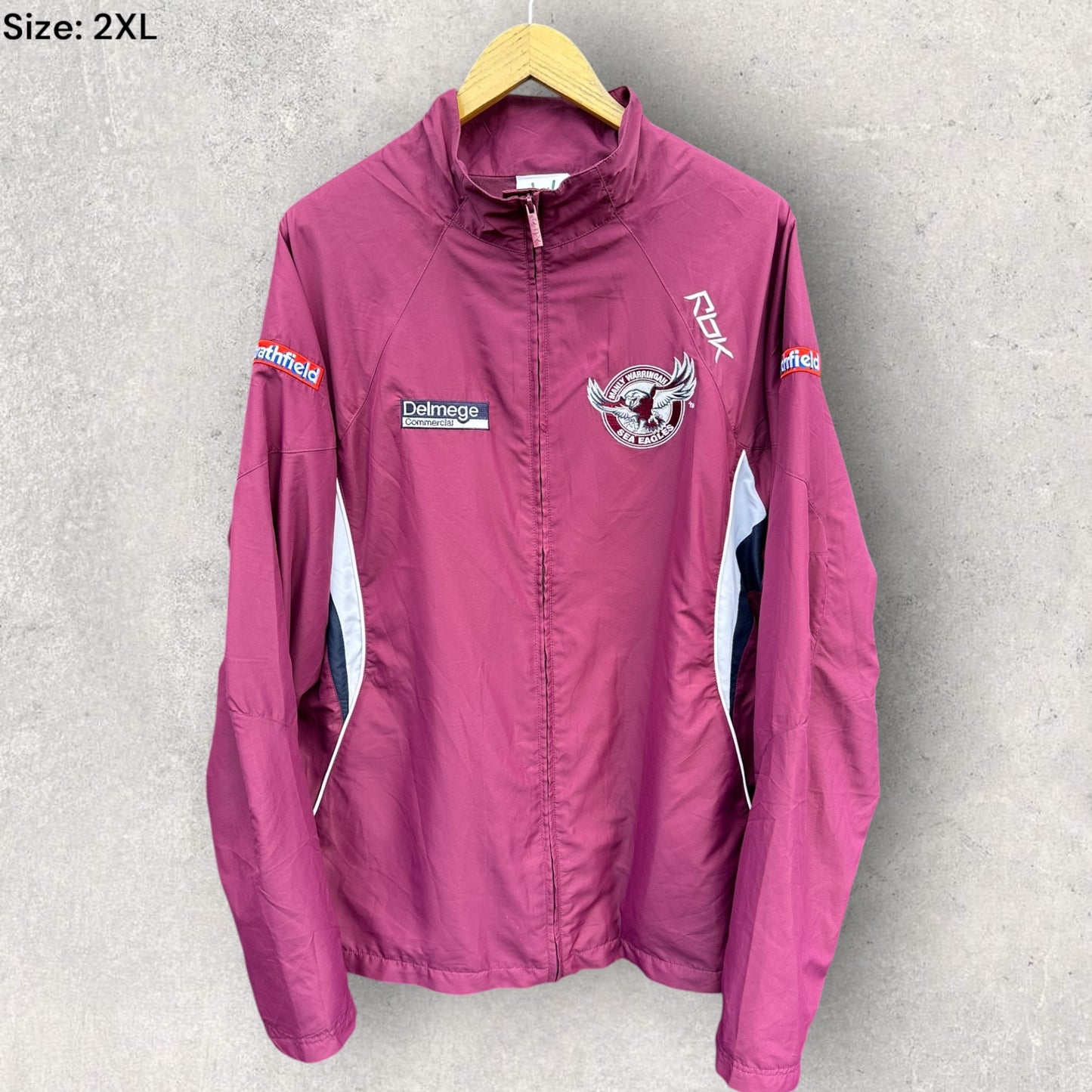 MANLY WARRINGAH SEA EAGLES REEBOK VINTAGE WINDBREAKER JACKET