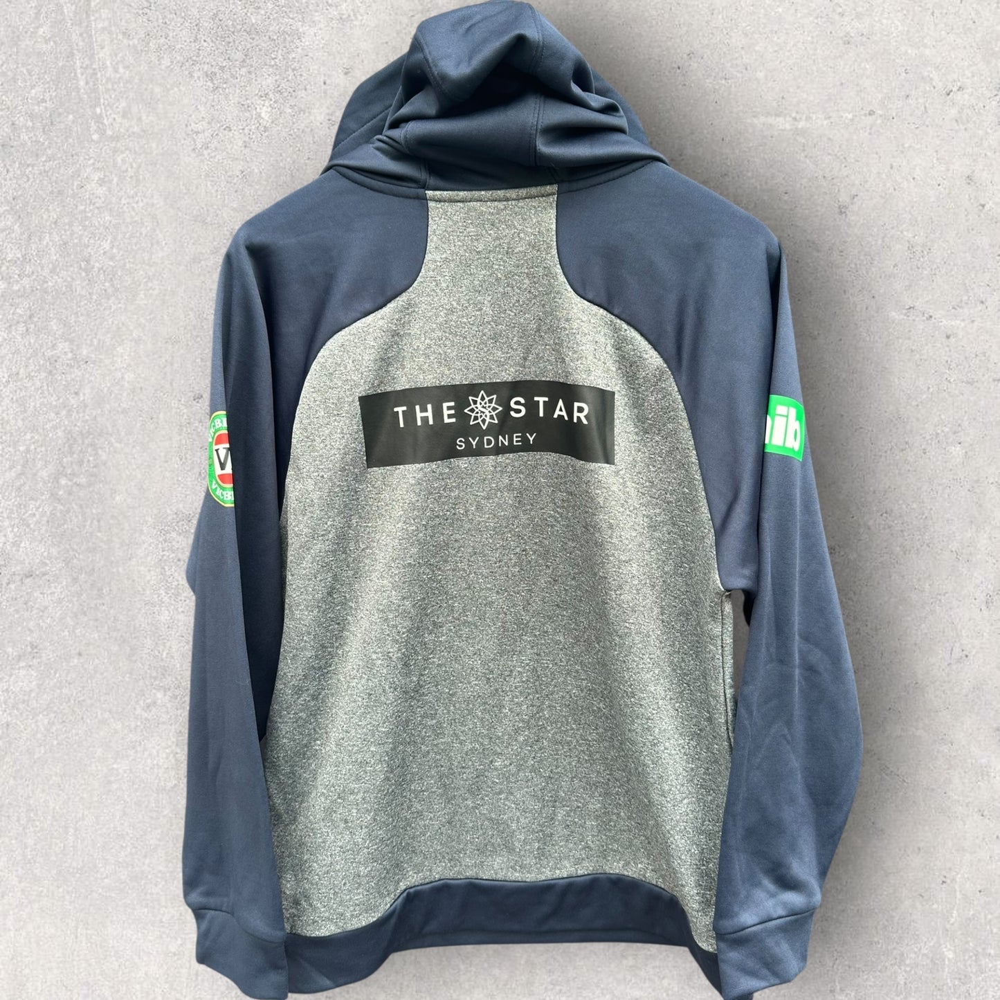 NSW BLUES CLASSIC GREY HOODED JUMPER