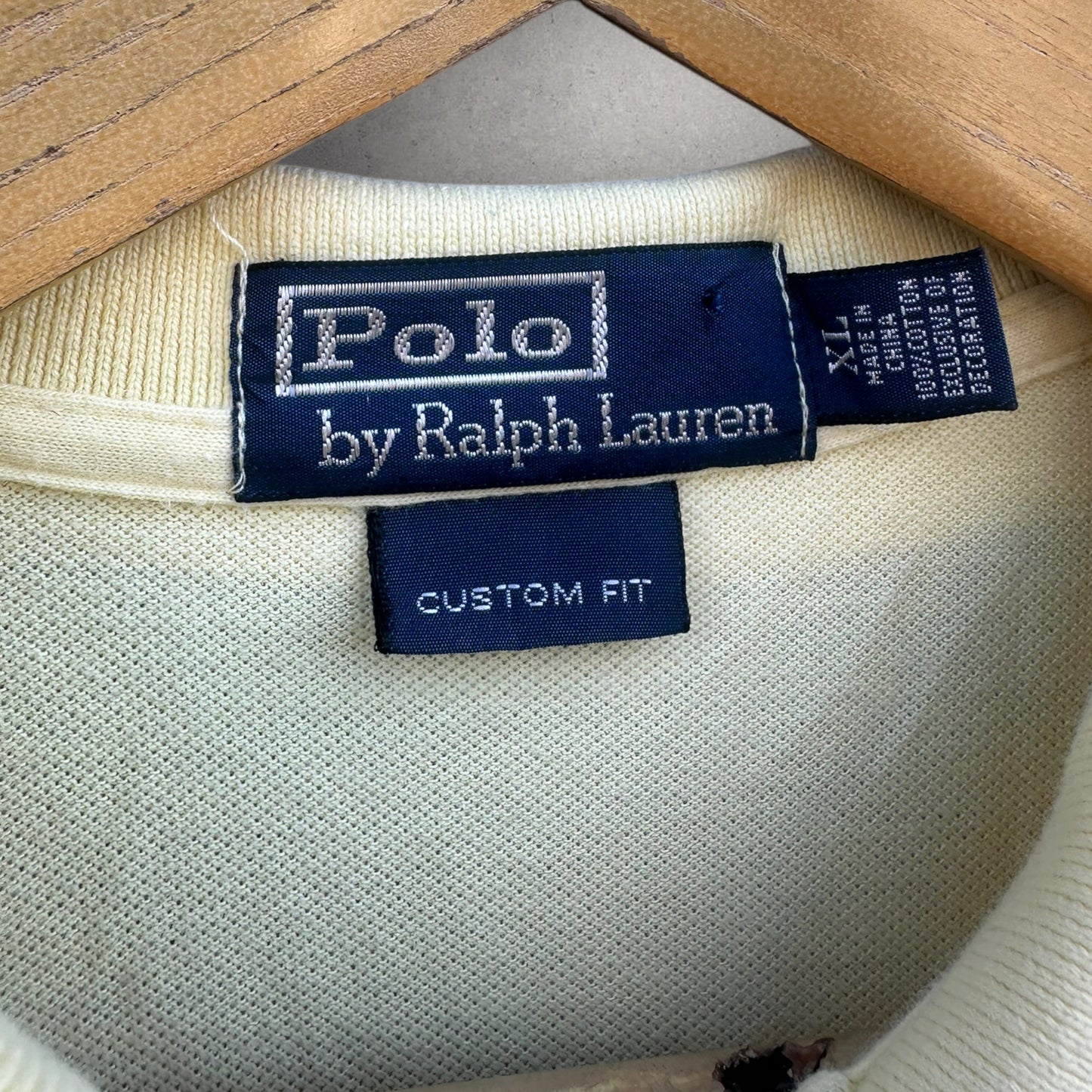 RALPH LAUREN POLO BEIGE SHORT SLEEVE POLO SHIRT