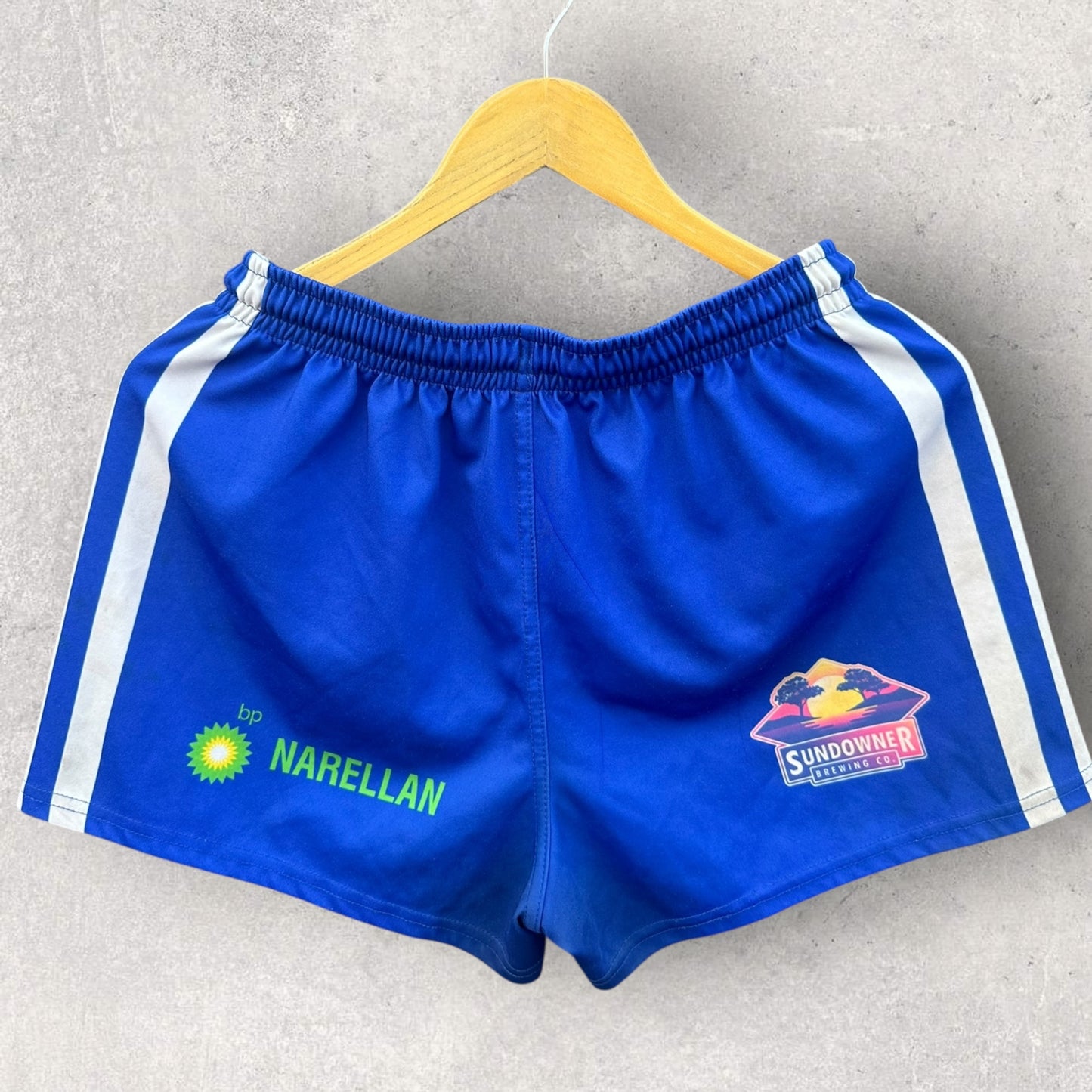 NARELLAN JETS ISC MATCHWORN RUGBY LEAGUE SHORTS