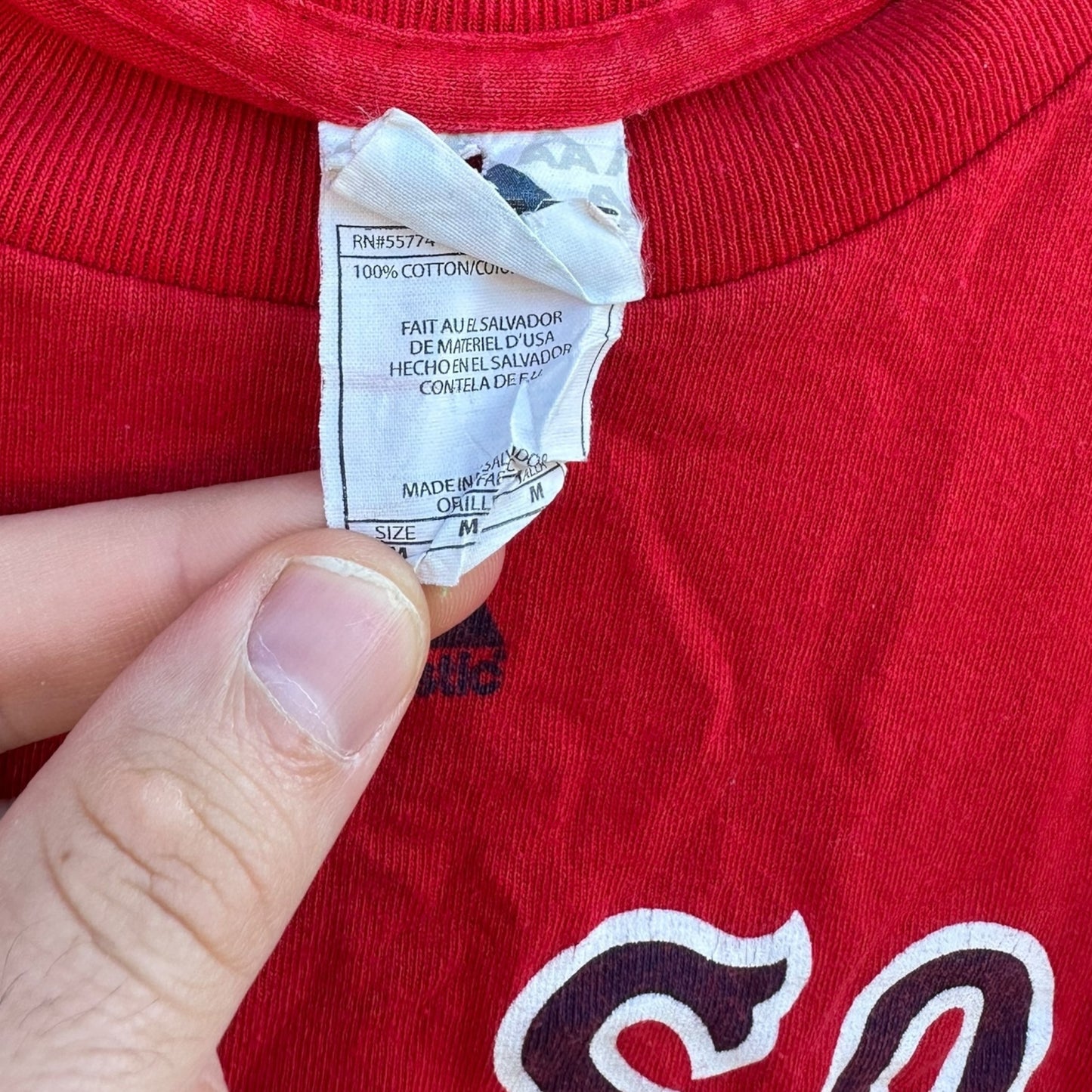 BOSTON REDSOX JOHN LESTER MAJESTIC RED MLB SHIRT