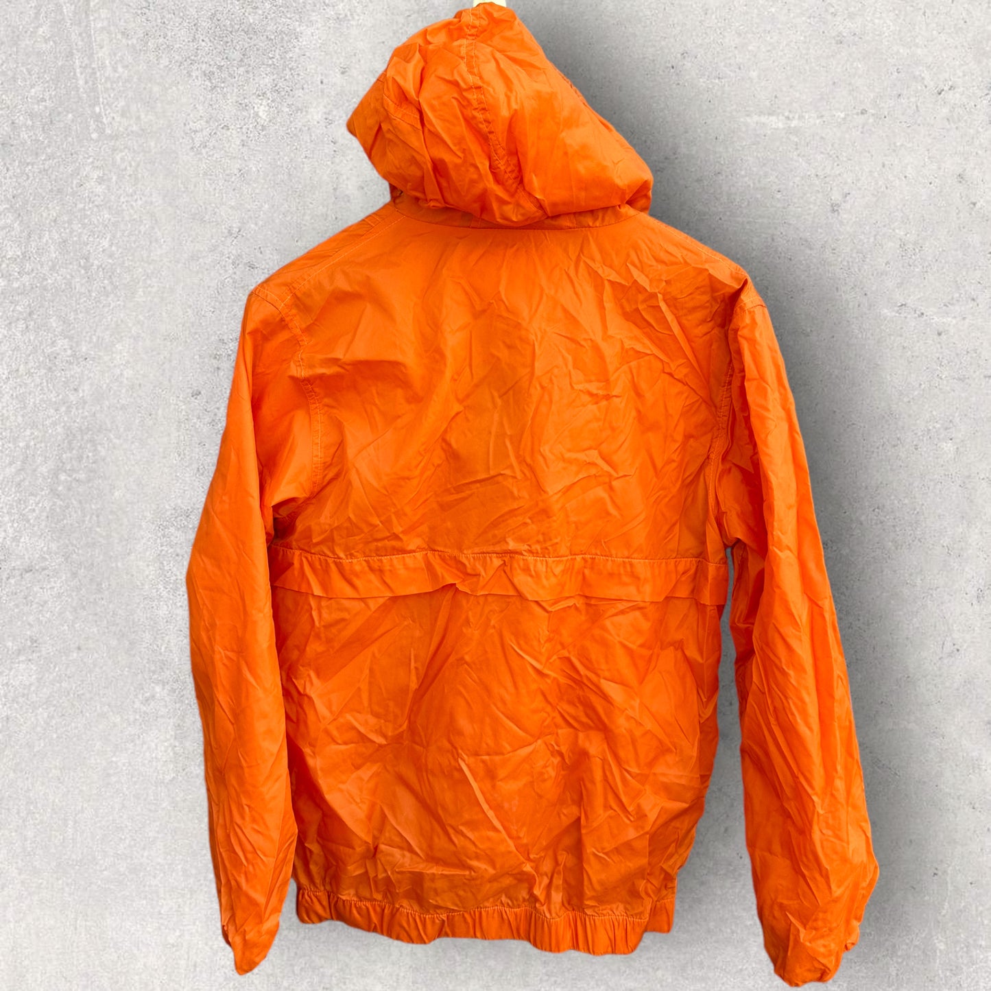 CALVIN KLEIN JEANS ORANGE WINDBREAKER HOODED JACKET