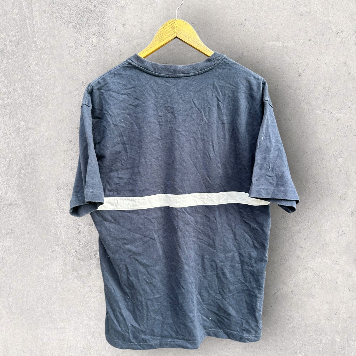 NIKE VINTAGE BLUE STITCHED LOGO SHORT SLEEVE SHIRT