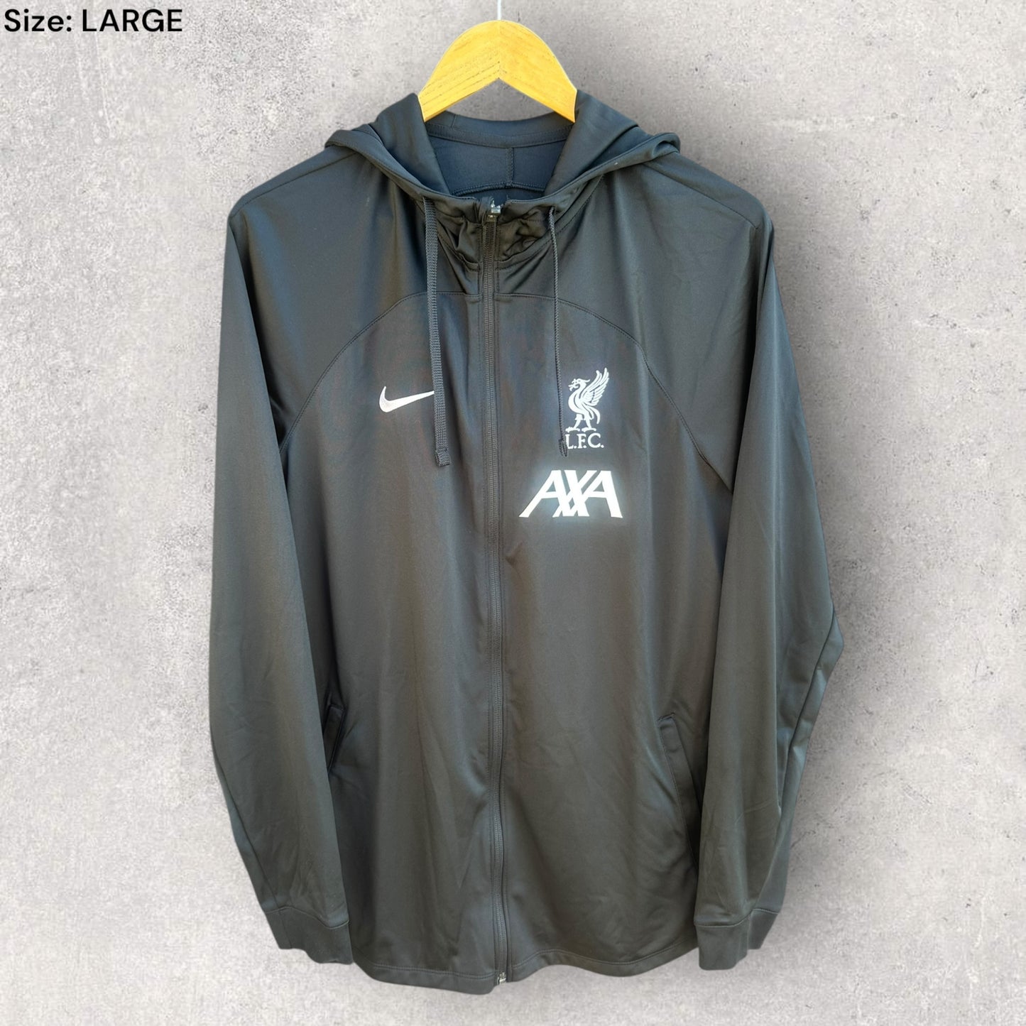 LIVERPOOL FC NIKE 2024-2025 BLACK FULL ZIP JACKET