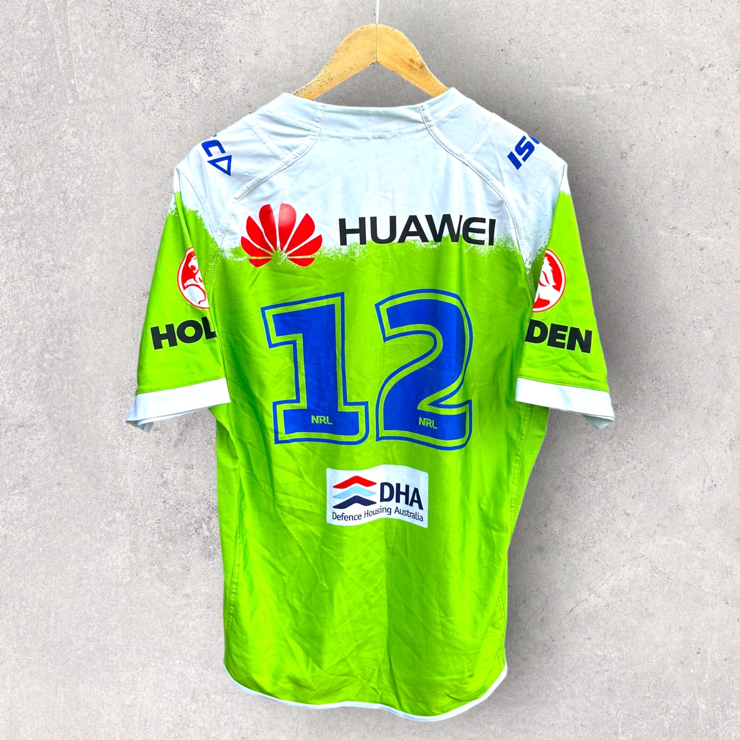 CANBERRA RAIDERS JACK MURCHIE MATCH WORN HOLDEN CUP JERSEY
