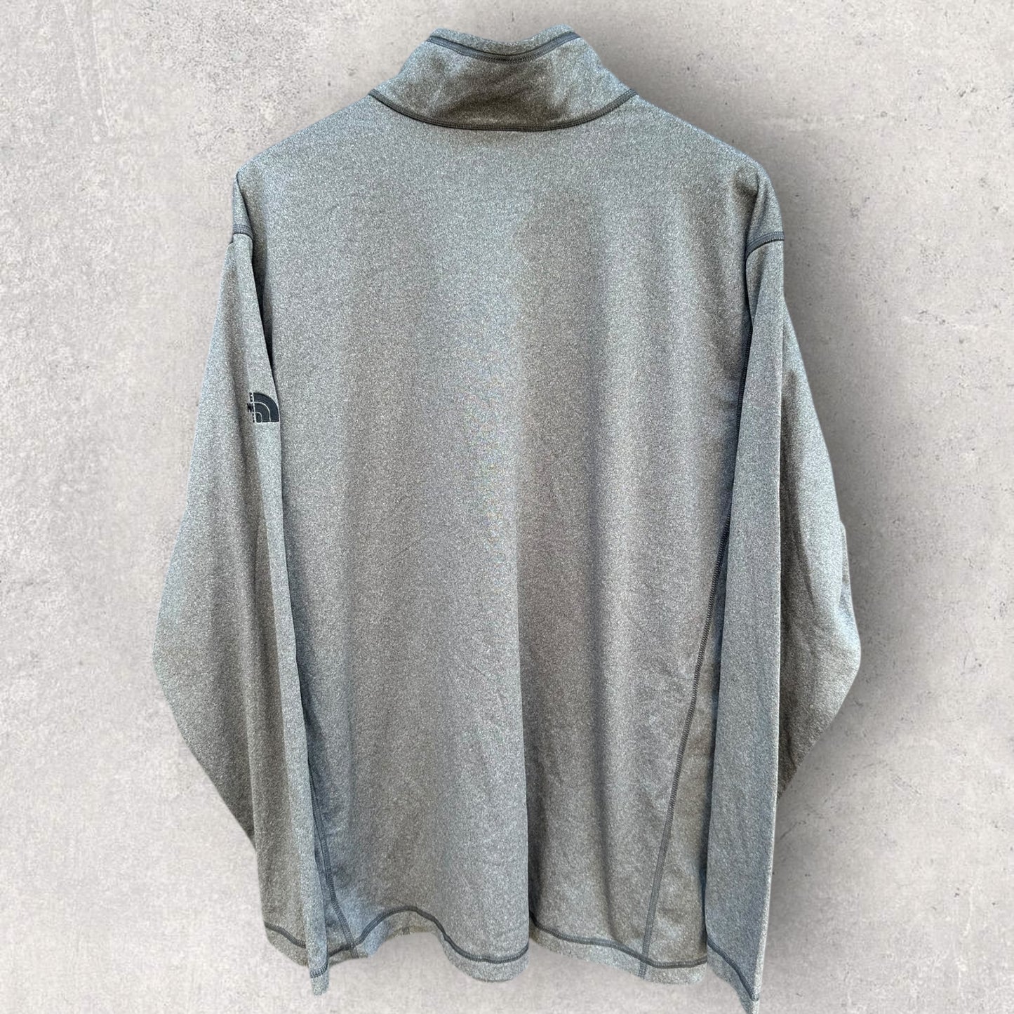 THE NORTH FACE X GOODYEAR GREY CHEST ZIP PULLOVER FLEECE JUMPER