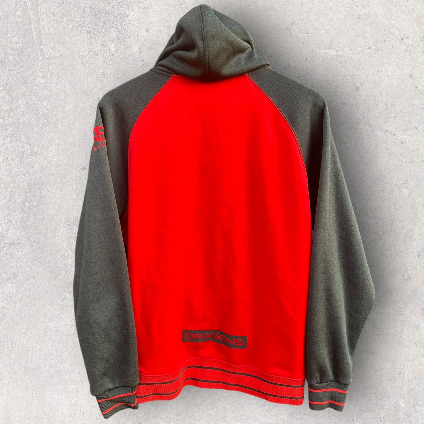 ST GEORGE ILLAWARRA DRAGONS X-BLADES HOODED NRL JUMPER