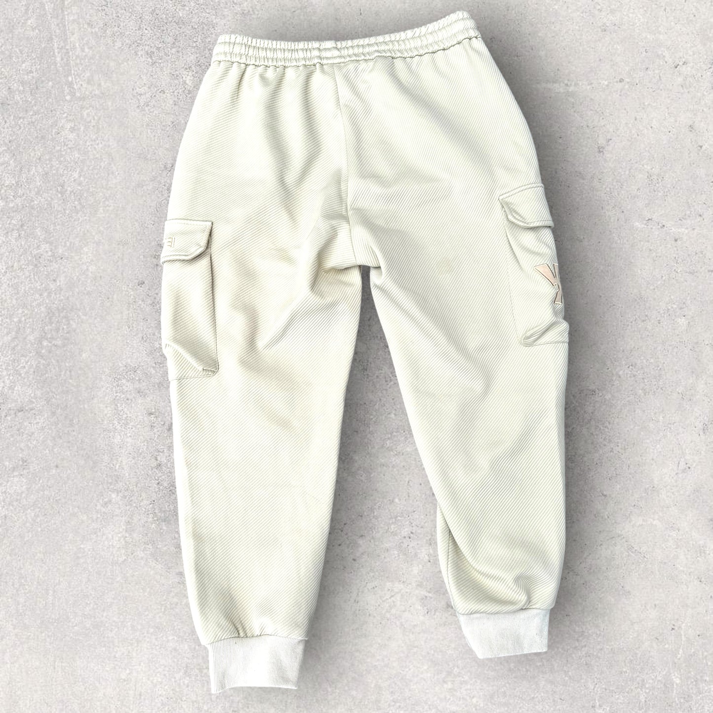 YVETTE LADIES CREAM CUFFED TRACK PANTS