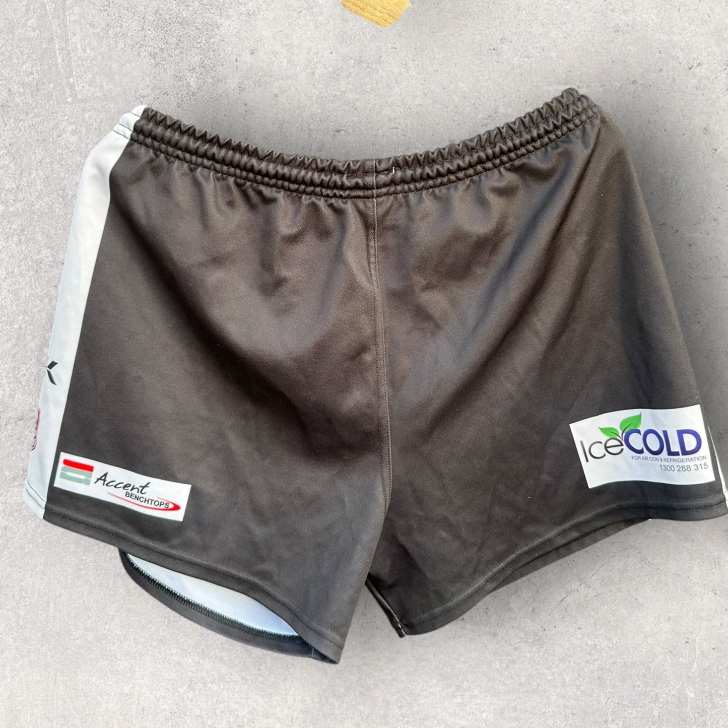 WYNNUM MANLY SEAGULLS INTRUST SUPER CUP MATCH WORN SHORTS RUGBY LEAGUE