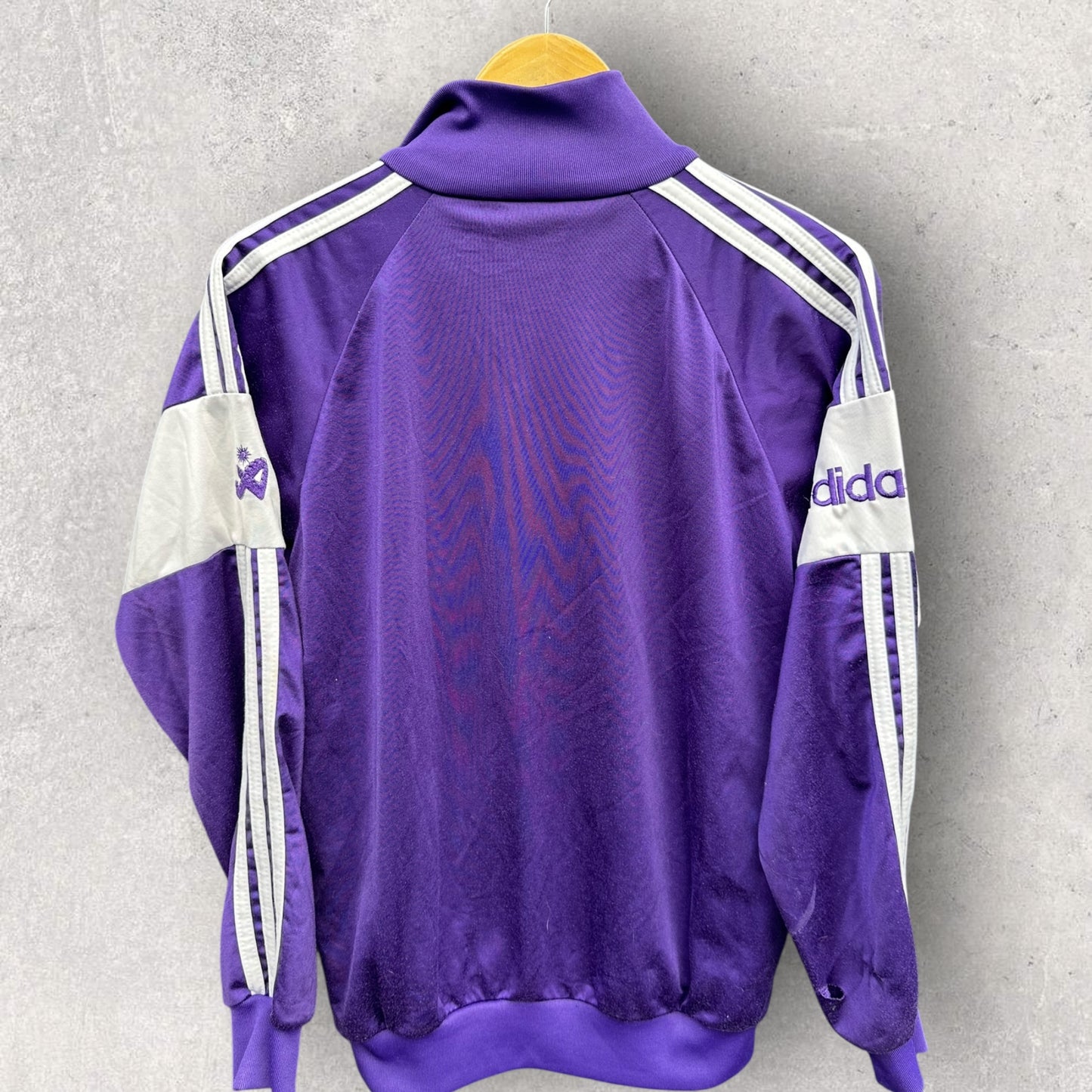 ADIDAS 1980s PURPLE FULL ZIP VINTAGE JACKET