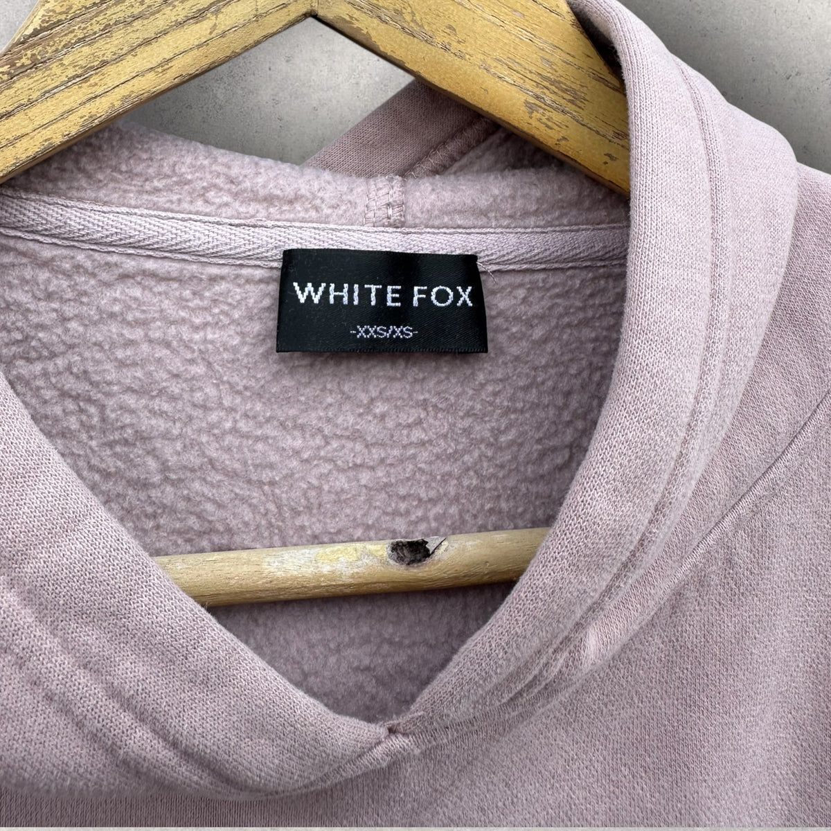 White Fox Volume 3 Light Pink Oversized Hooded Jumper