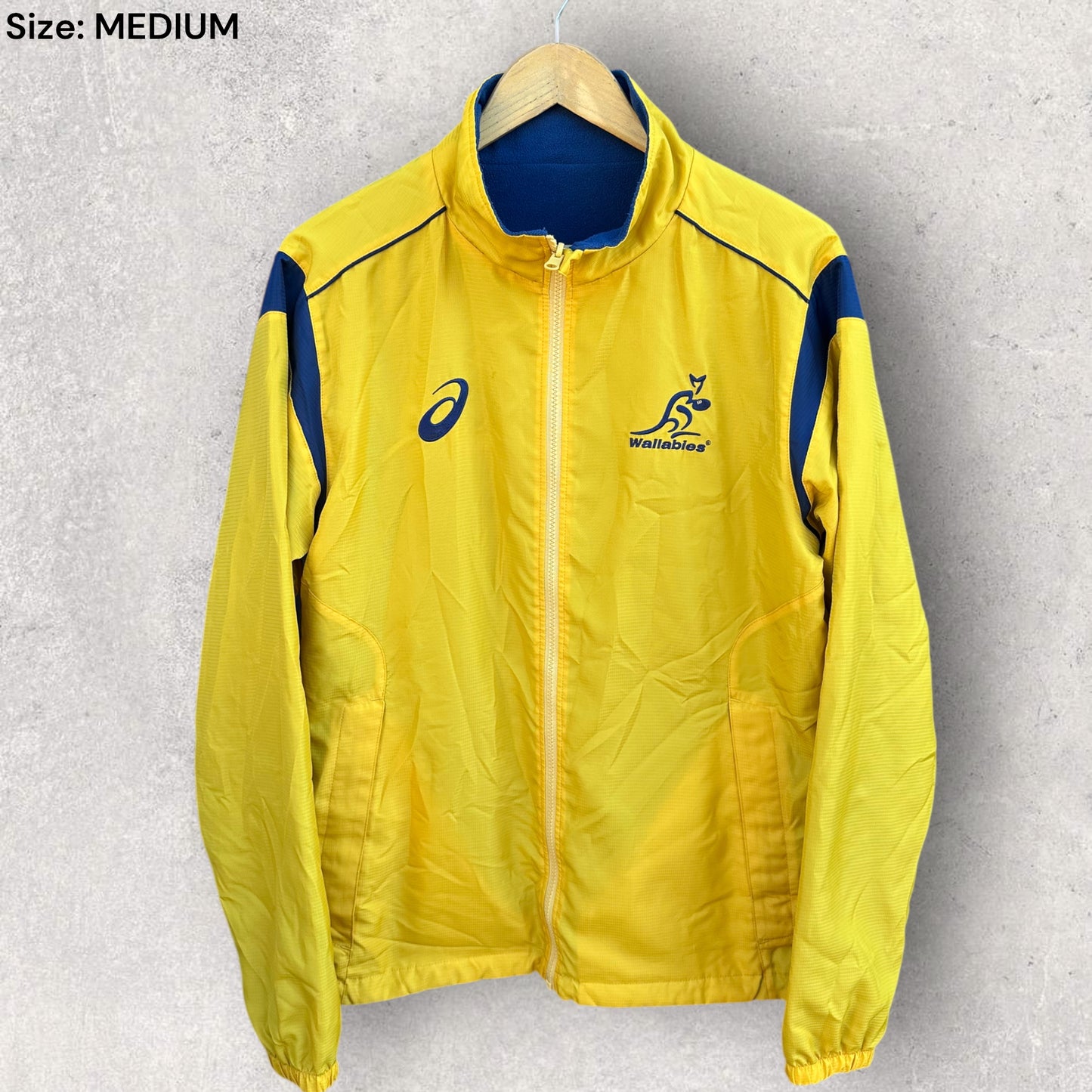 AUSTRALIAN WALLABIES ASICS REVERSE RUGBY UNION JACKET