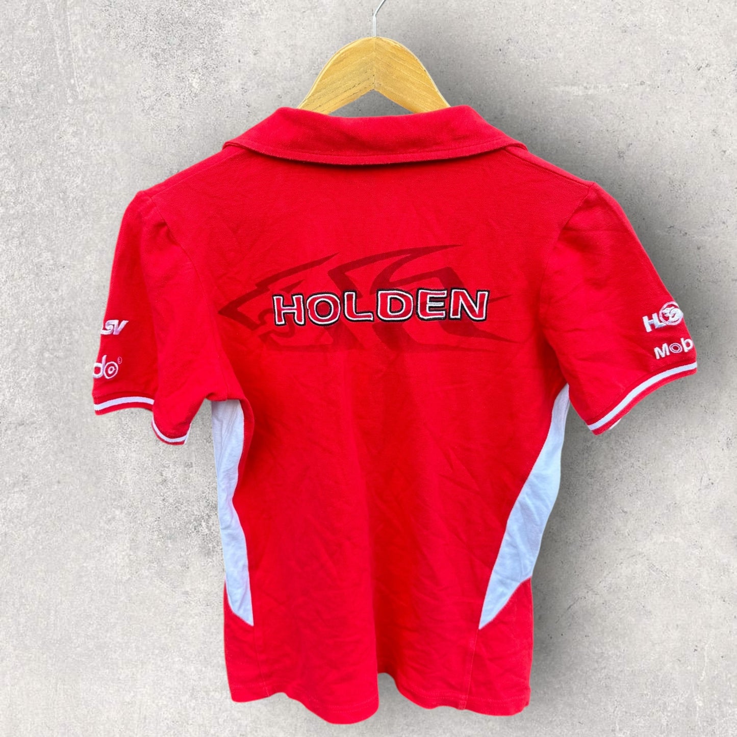 HOLDEN MOTORSPORT WOMENS RED POLO SHIRT
