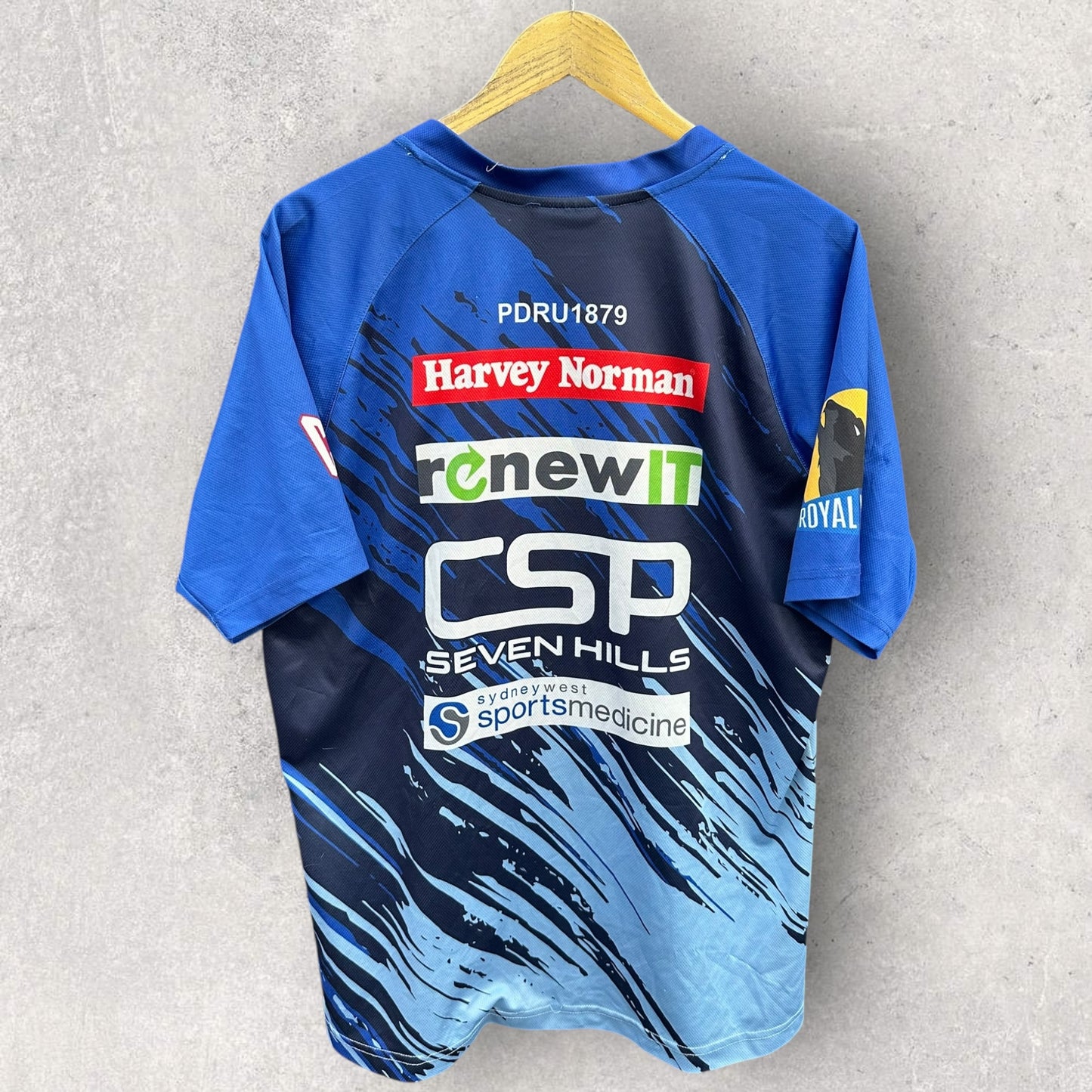 Western Sydney Two Blues Shute Shield BLK Rugby Union Training Shirt