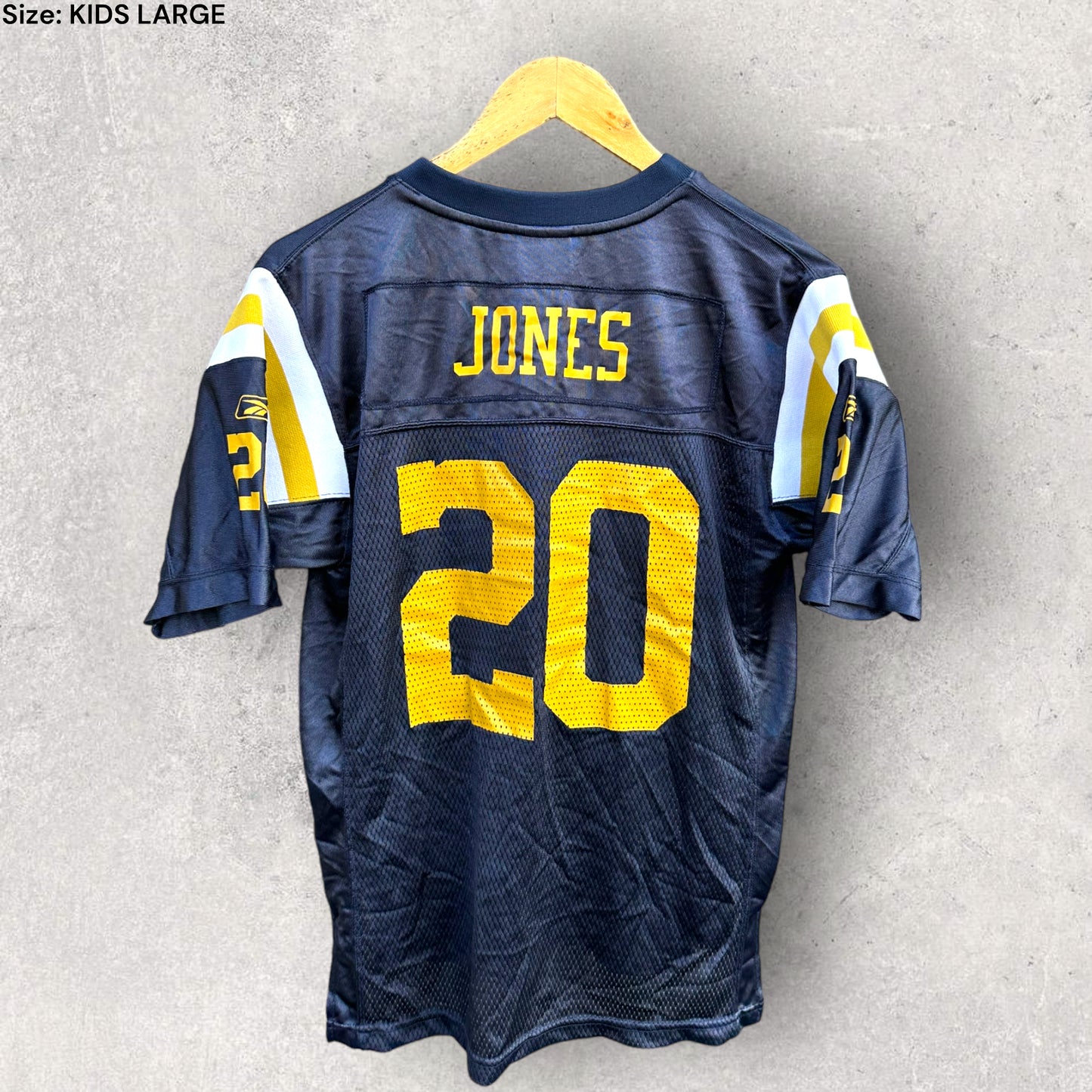 THOMAS JONES NEW YORK JETS REEBOK JERSEY KIDS