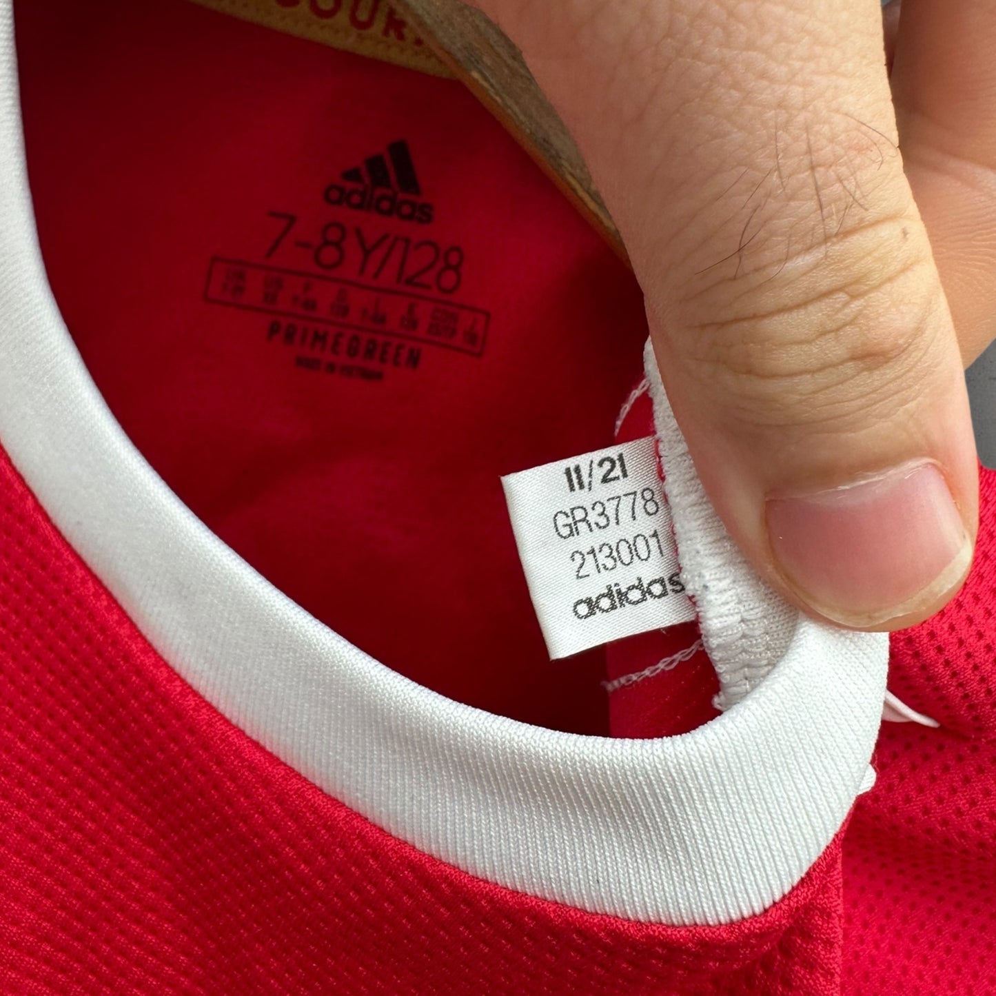 RONALDO MANCHESTER UNITED 2021-2022 HOME ADIDAS KIDS FOOTBALL JERSEY